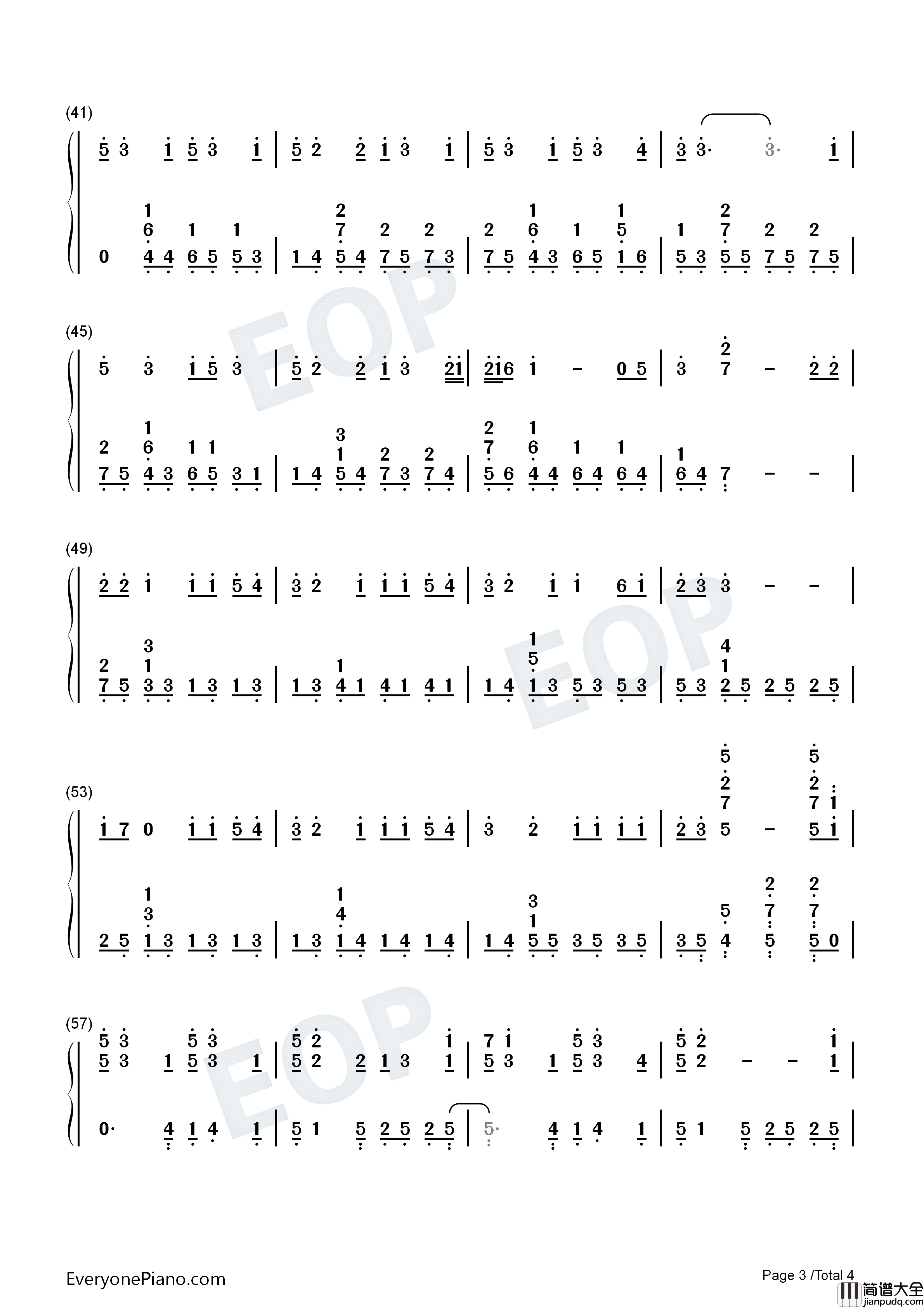 Sad_Song钢琴简谱_We_The_Kings_Elena_Coats演唱