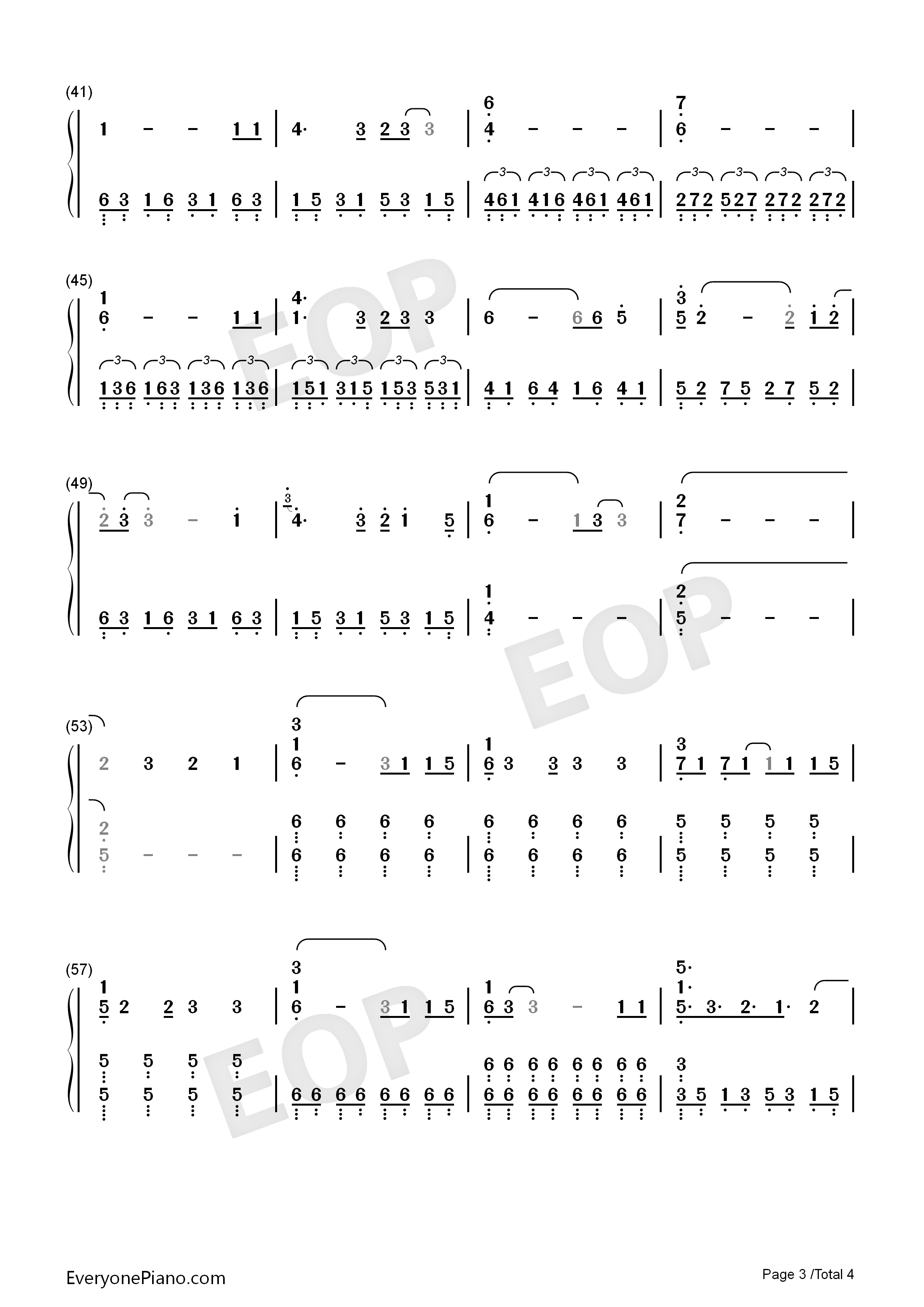 Head_Above_Water钢琴简谱_Avril_Lavigne演唱