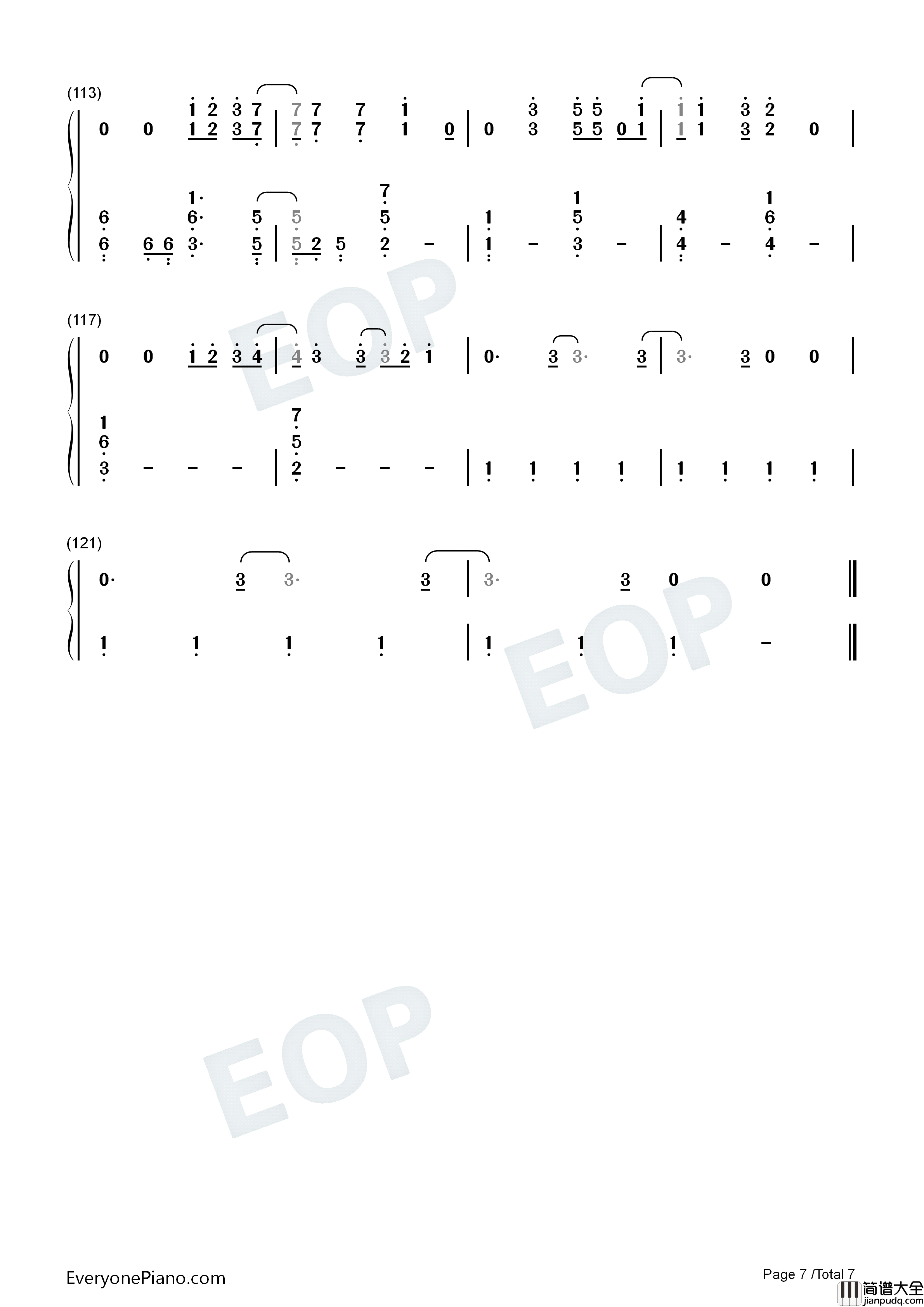 Million_To_One钢琴简谱_Camila_Cabello演唱