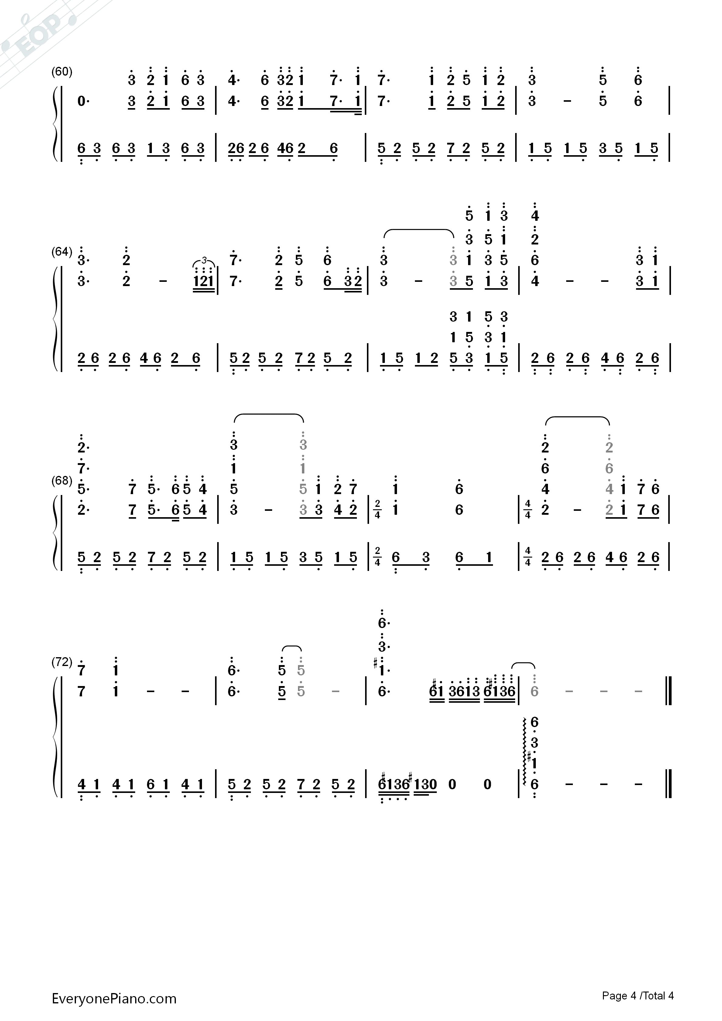 Adagio_in_C_Minor钢琴简谱_雅尼演唱