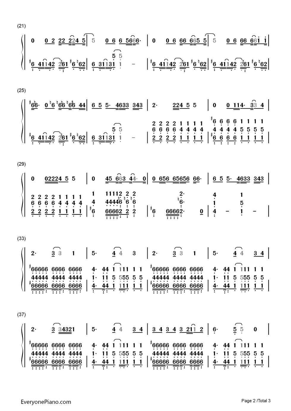 Never_Too_Late钢琴简谱_Three_Days_Grace演唱