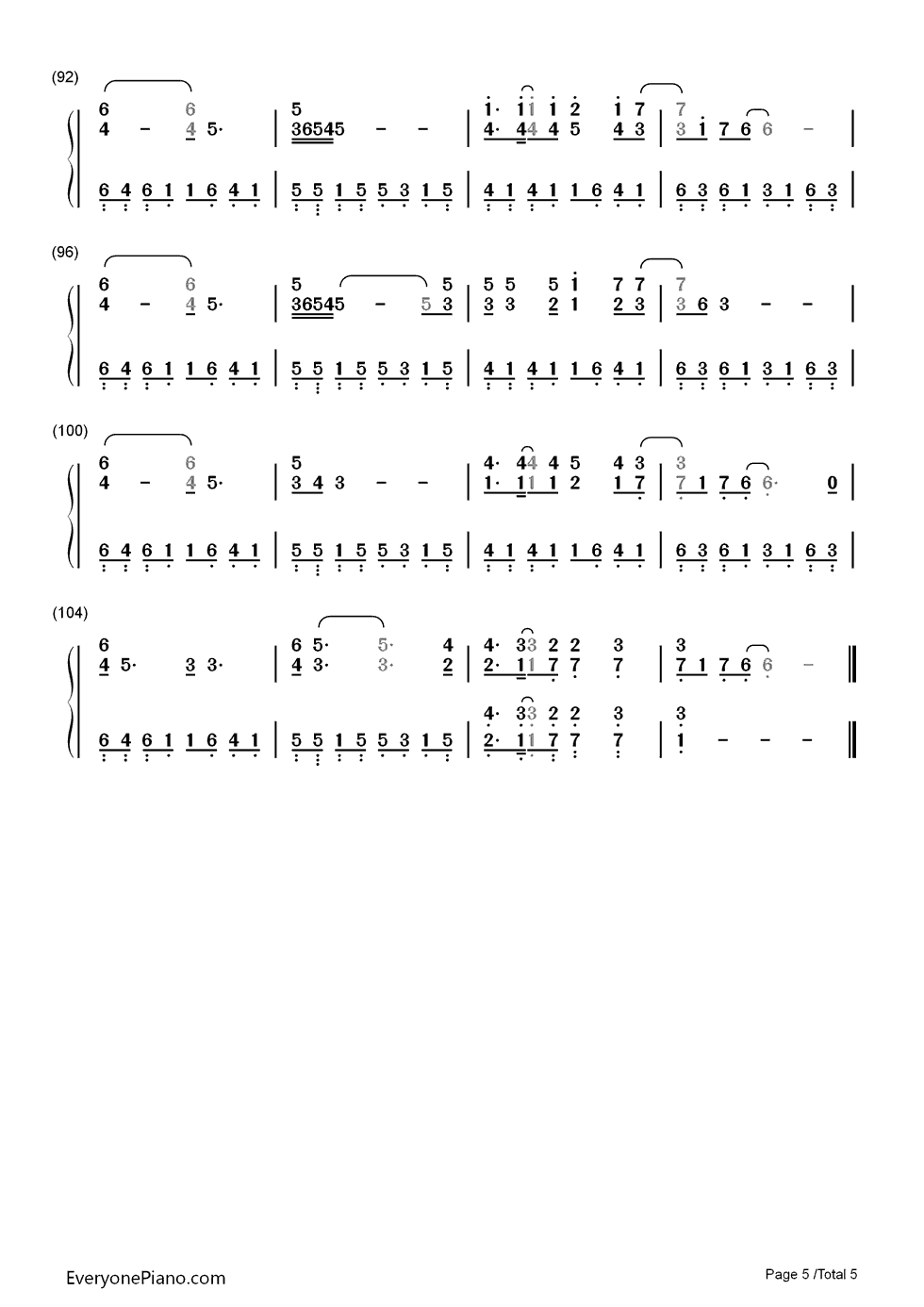 Chop_Suey钢琴简谱_System_of_a_Down演唱