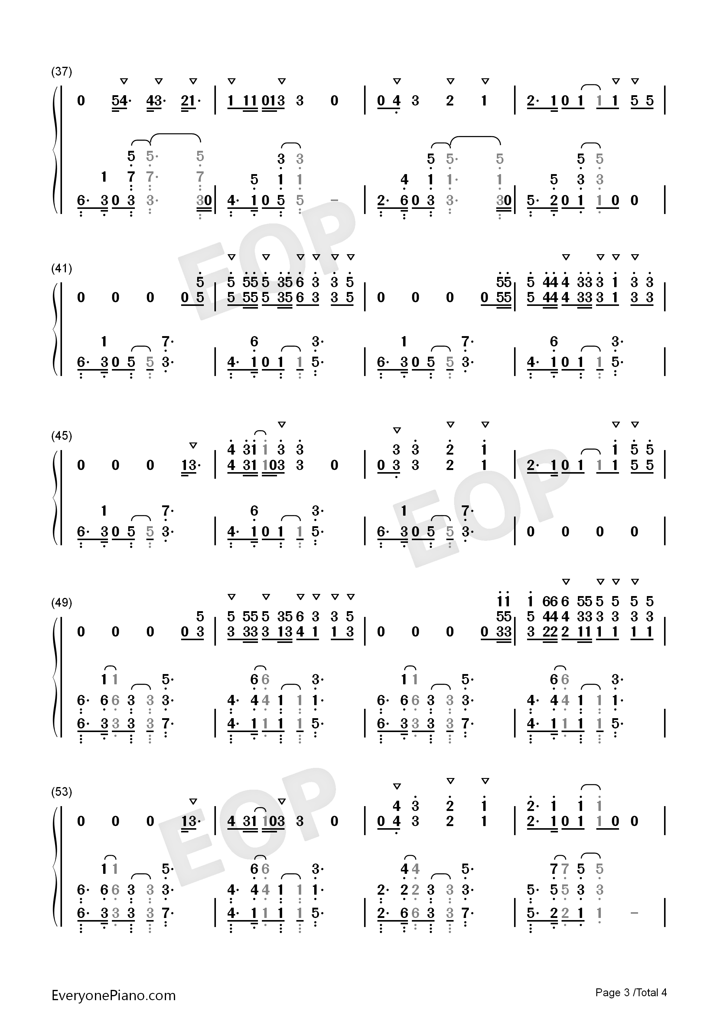 Here_with_Me钢琴简谱_Marshmello_Chvrches演唱