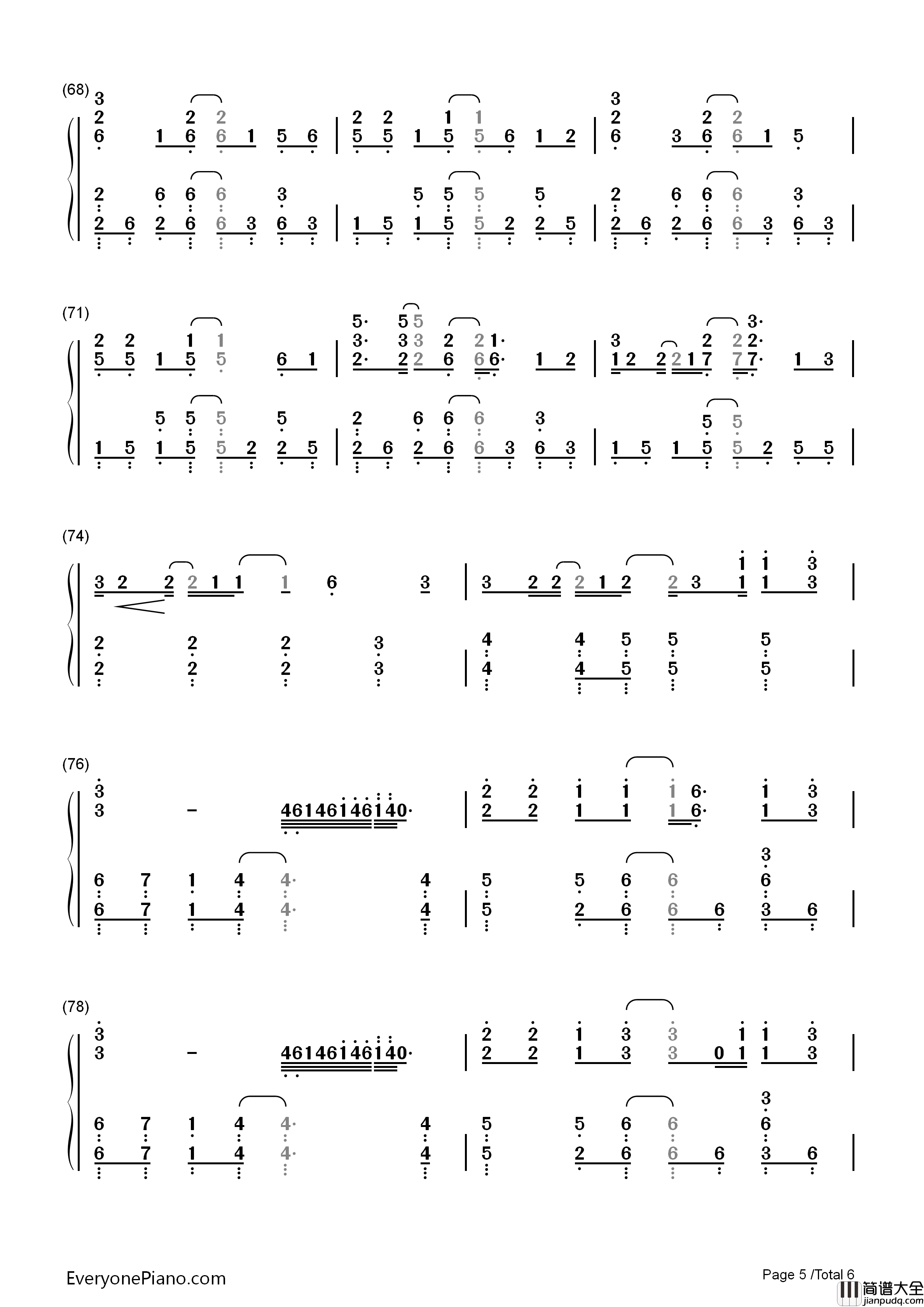 I_See_Fire钢琴简谱_Ed_Sheeran演唱