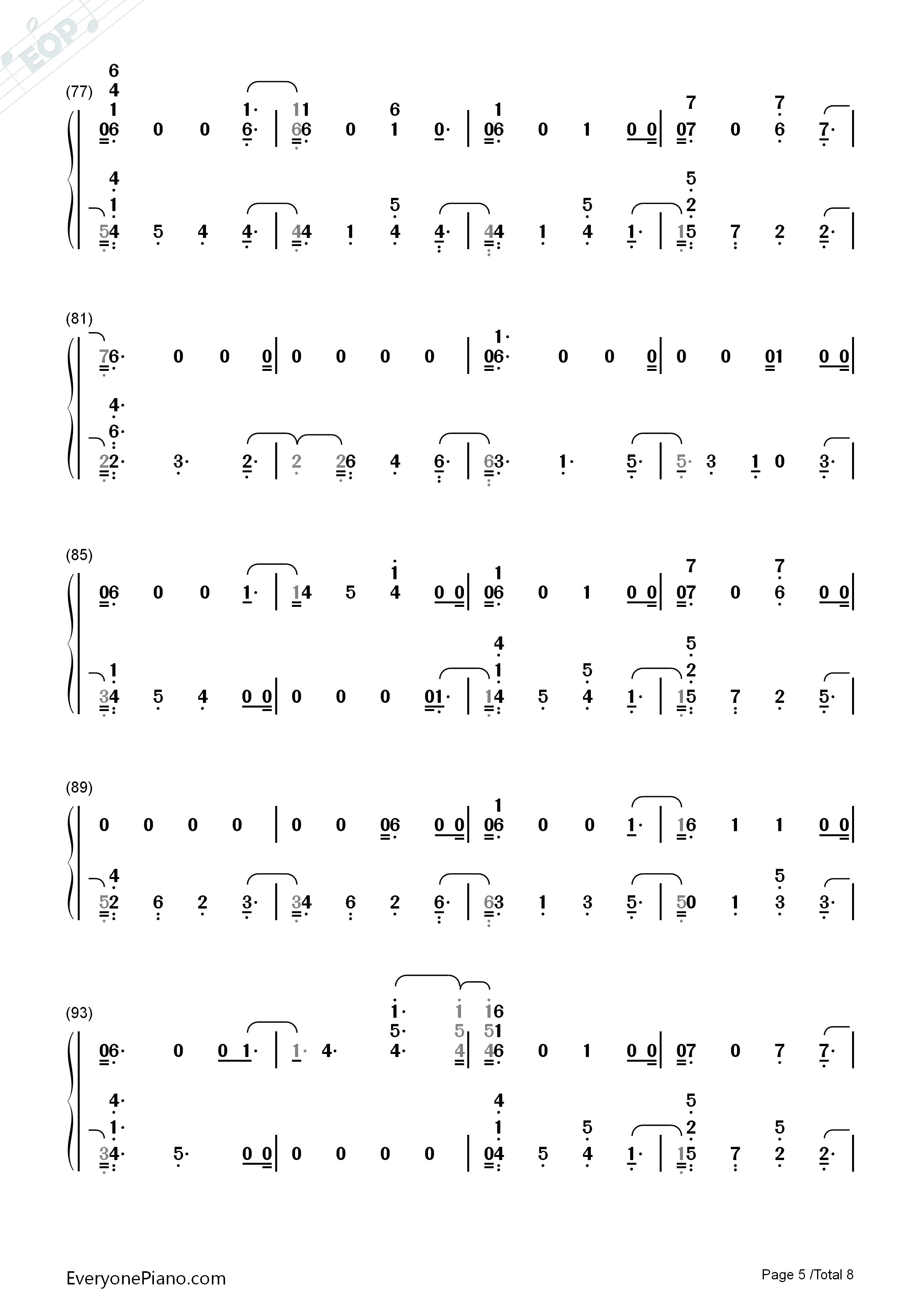 Dancing_With_Our_Hands_Tied钢琴简谱_Taylor_Swift演唱