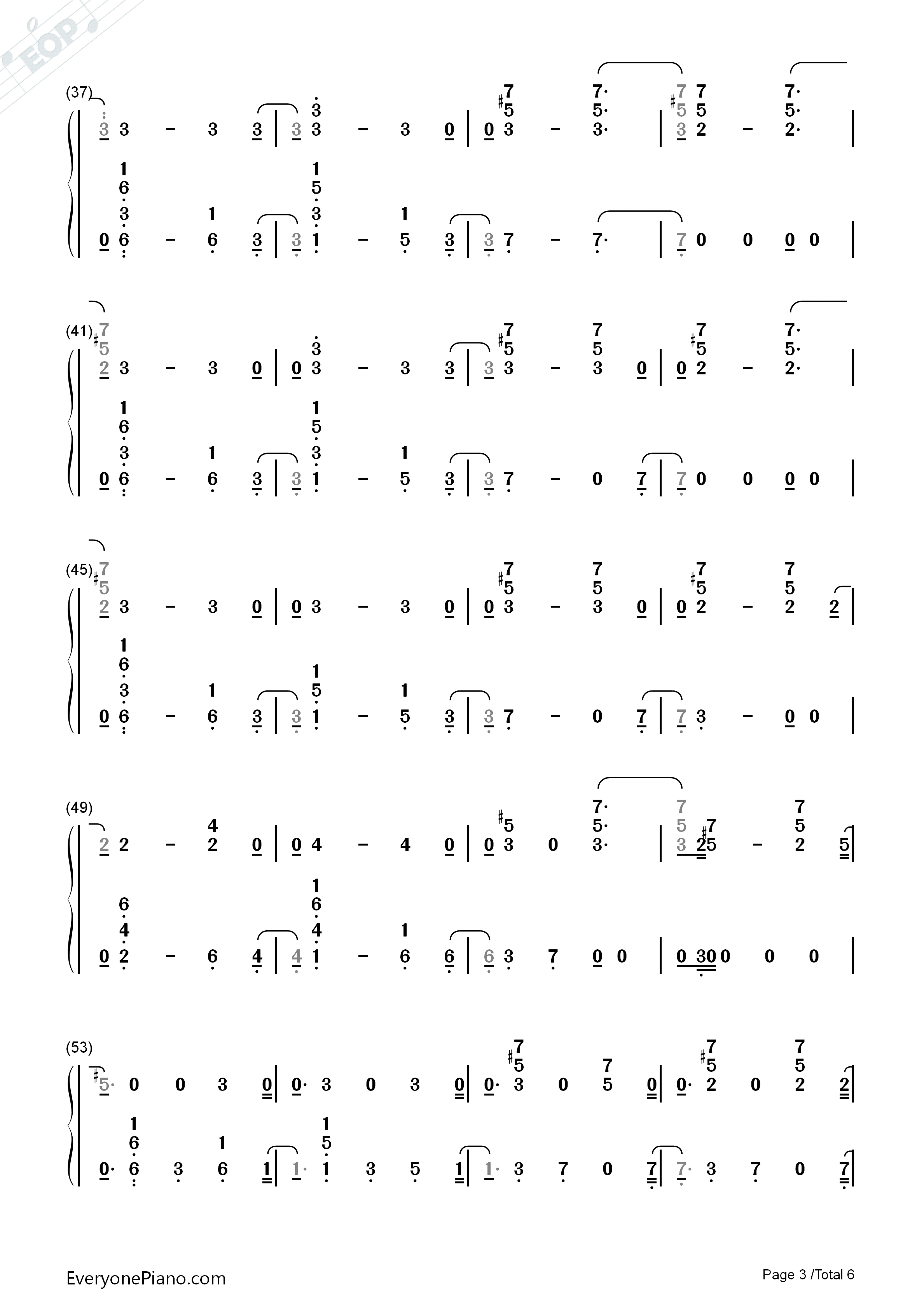Nothing_Left_for_You钢琴简谱_Sam_Smith演唱