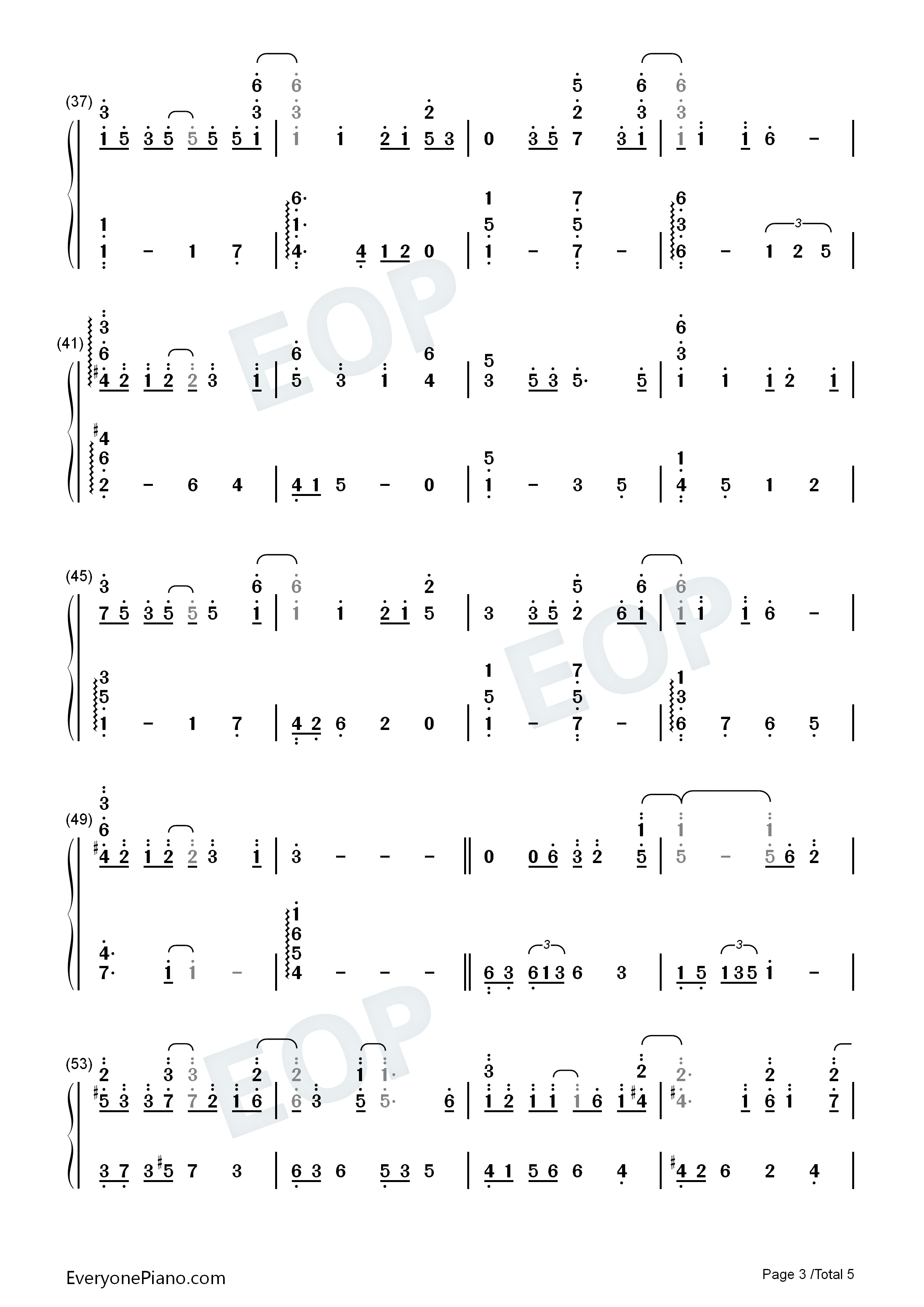 Half_The_World_Away钢琴简谱_Oasis演唱