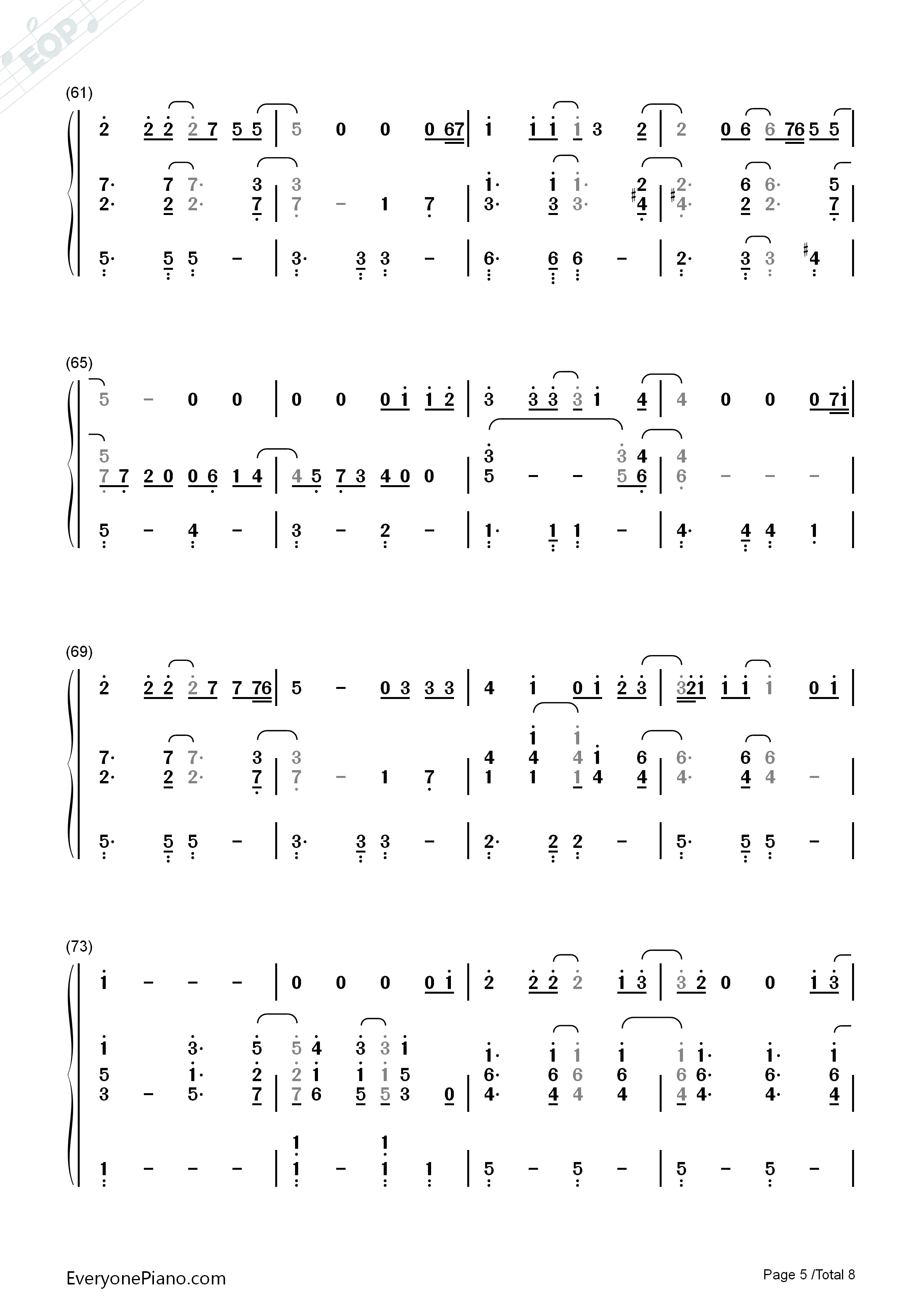 Sometimes_When_We_Touch钢琴简谱_Dan_Hill演唱