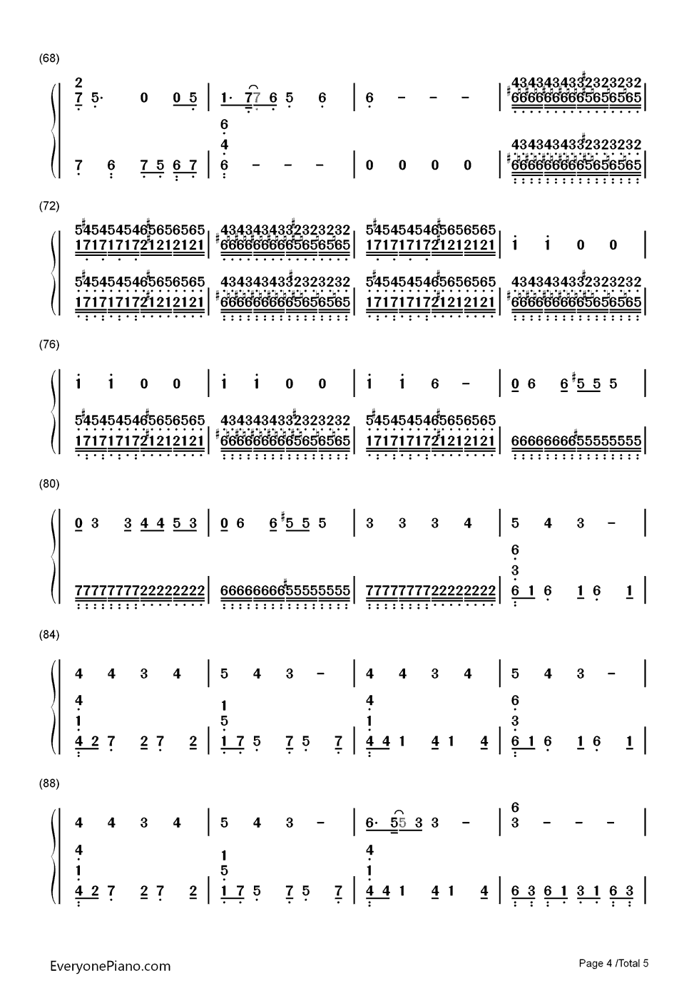 Chop_Suey钢琴简谱_System_of_a_Down演唱