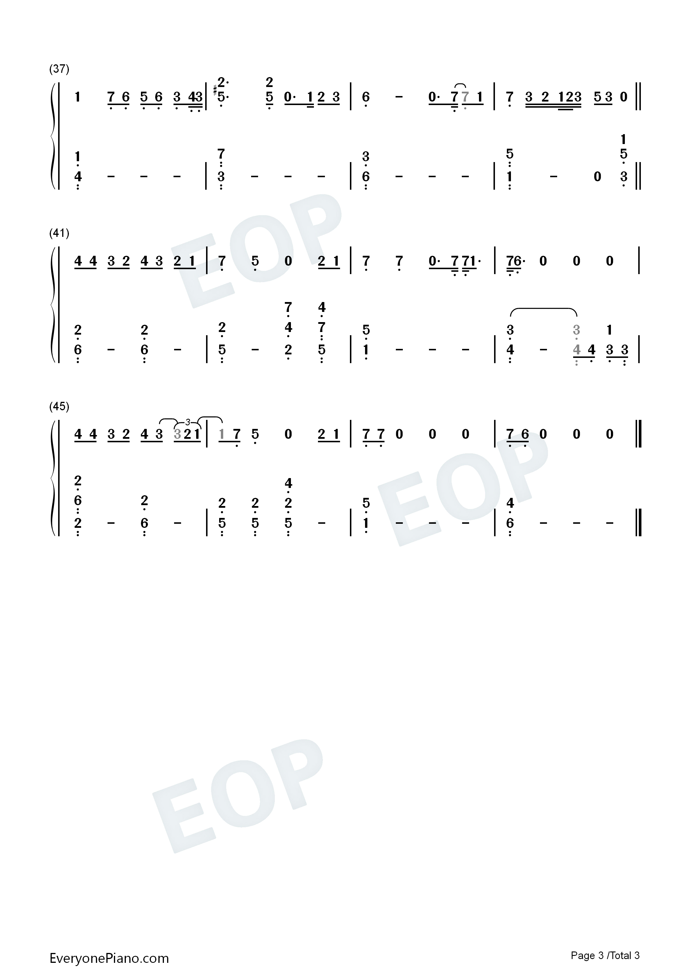Listen_Before_I_Go钢琴简谱_Billie_Eilish演唱