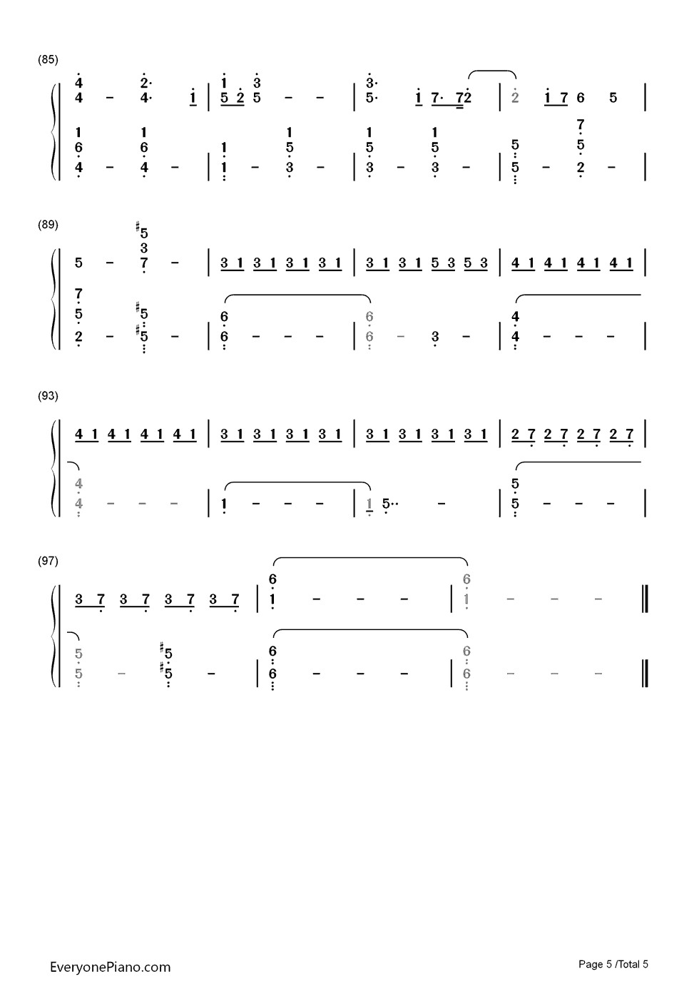 Bird_Set_Free钢琴简谱_Sia_Furler演唱