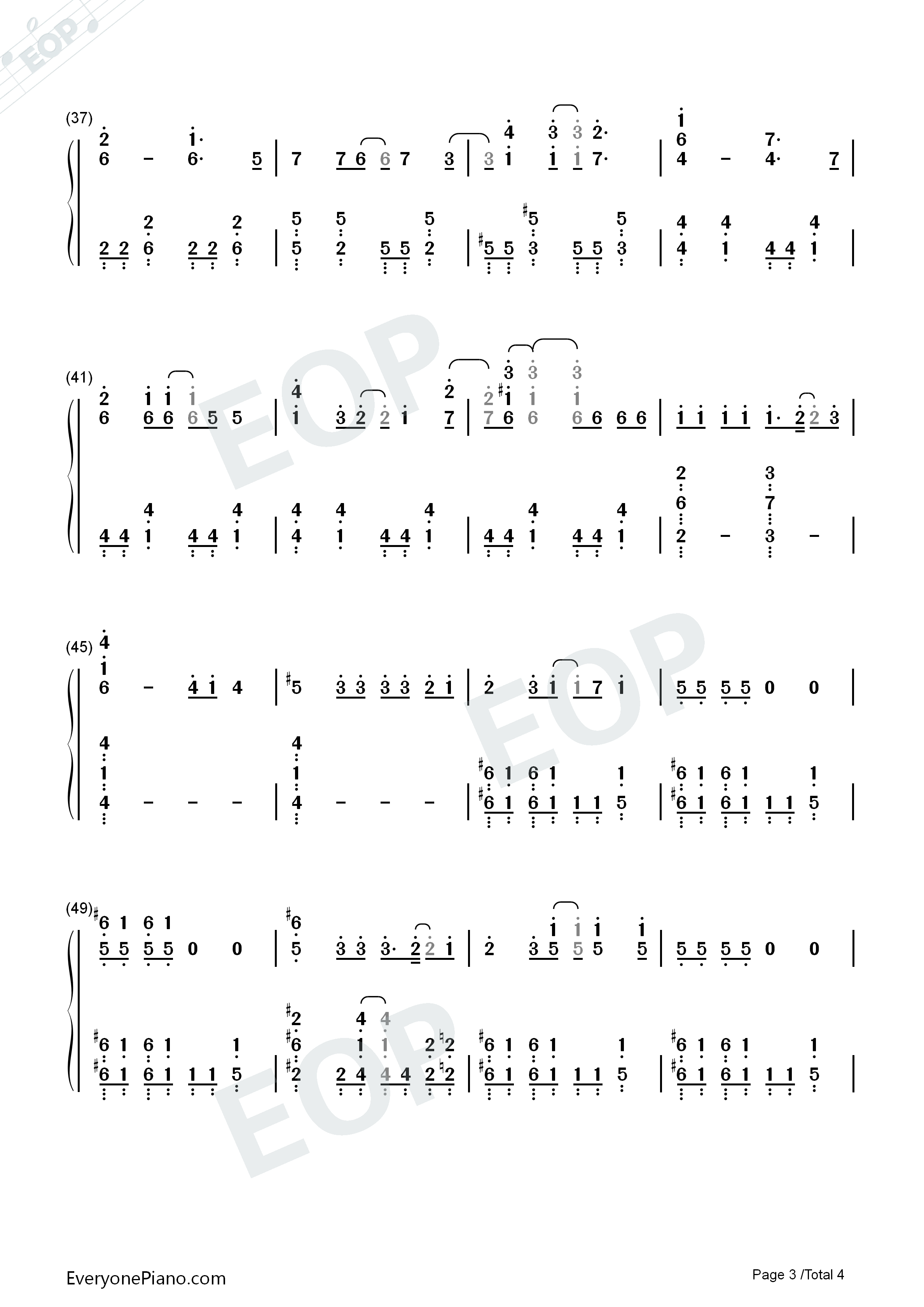 It's_all_in_the_game钢琴简谱_Qyoto演唱