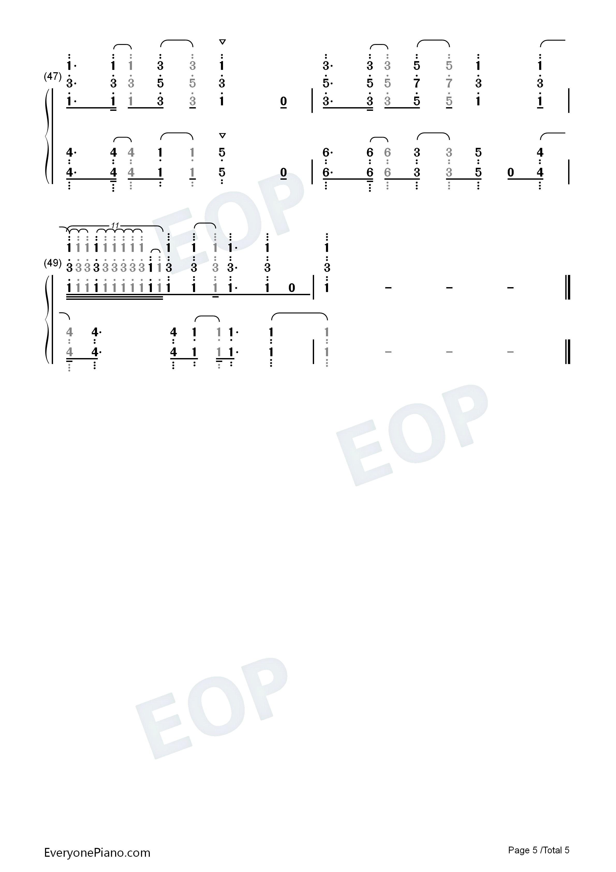 Force钢琴简谱_TXT演唱