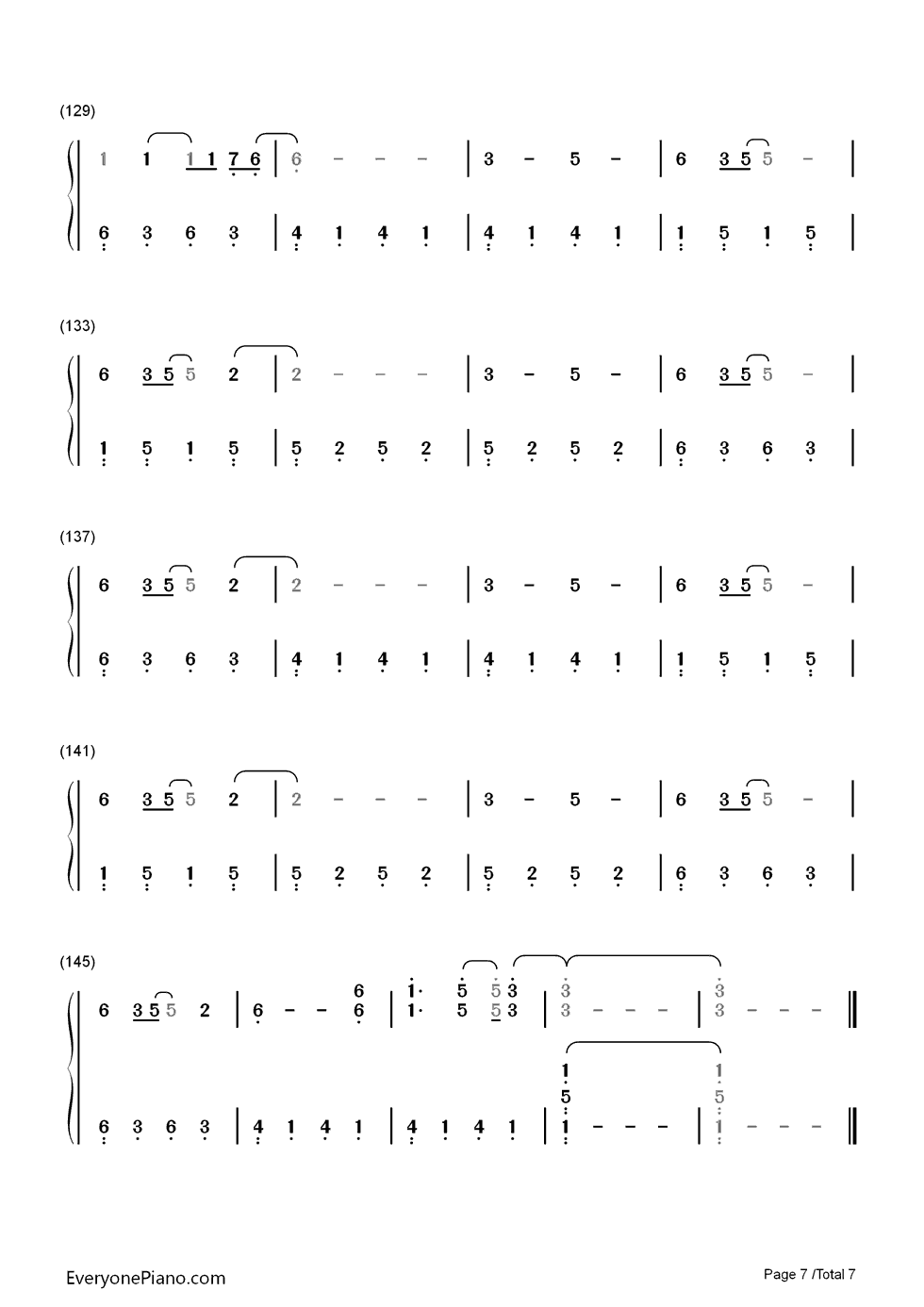 Your_Type钢琴简谱_Carly_Rae_Jepsen演唱