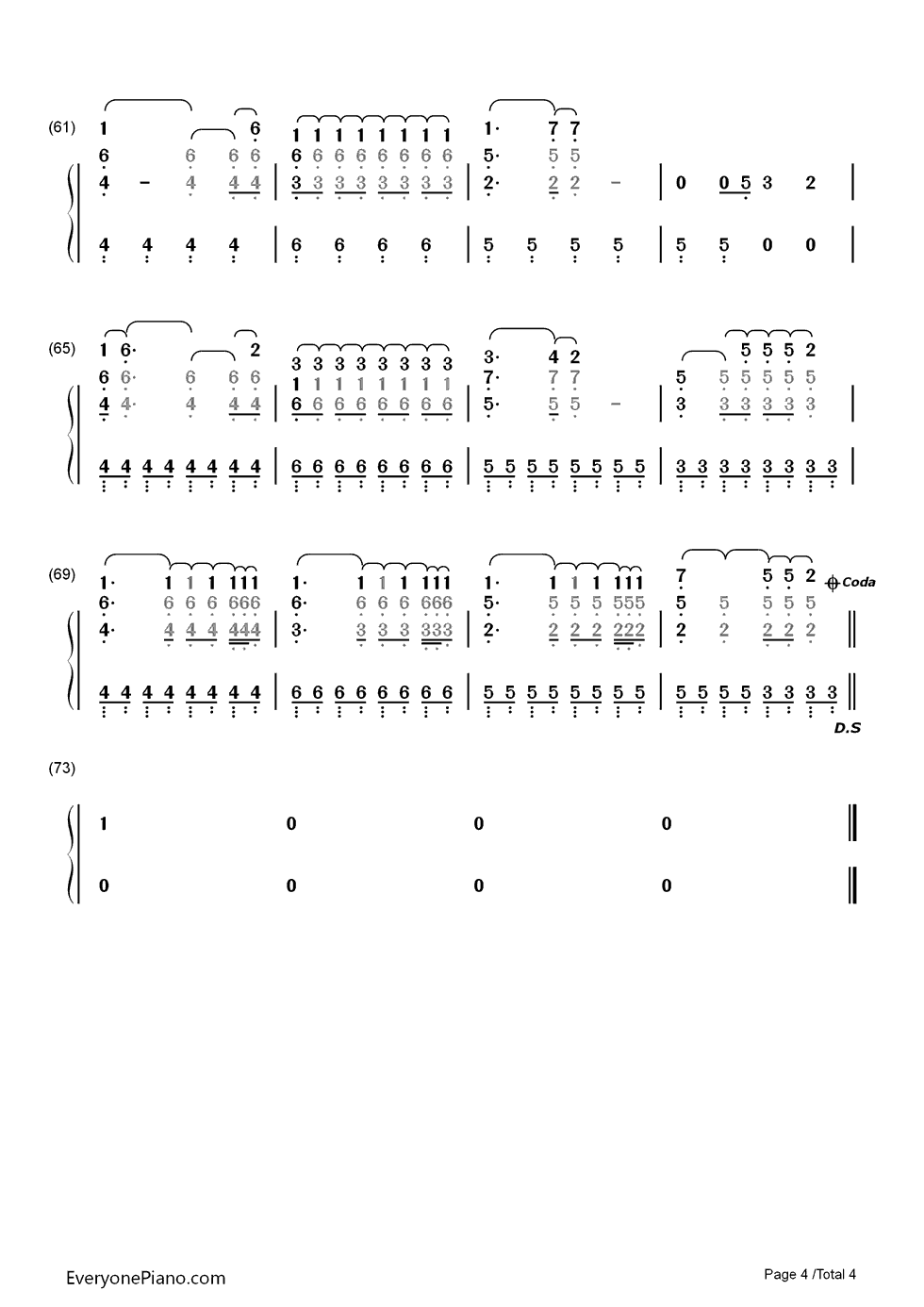 If_I_Had_You钢琴简谱_Adam_Lambert演唱