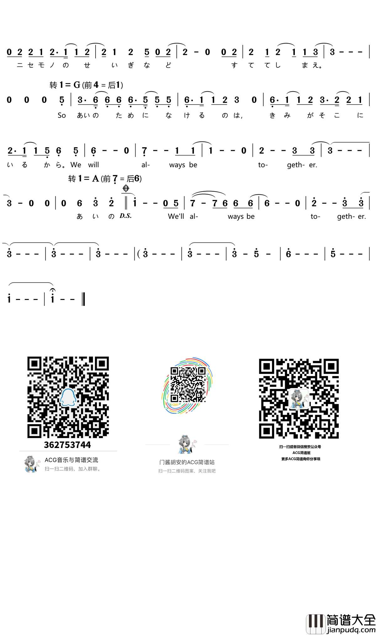 THERE_IS_A_REASON简谱(歌词)_鈴木このみ演唱_谱友门酱胡安上传