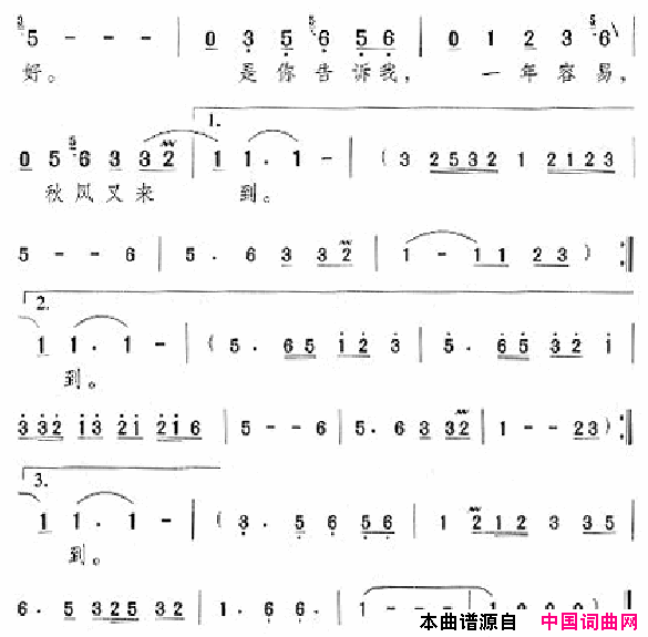 邓丽君演唱歌曲集151_200简谱