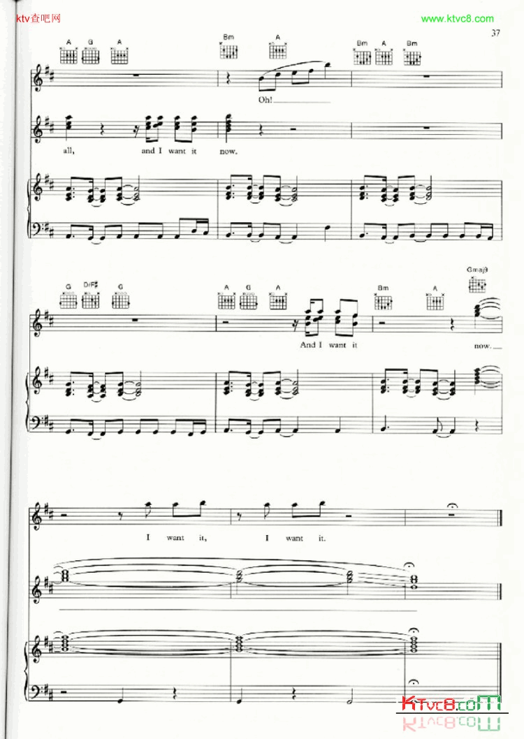 IWANTITALL简谱