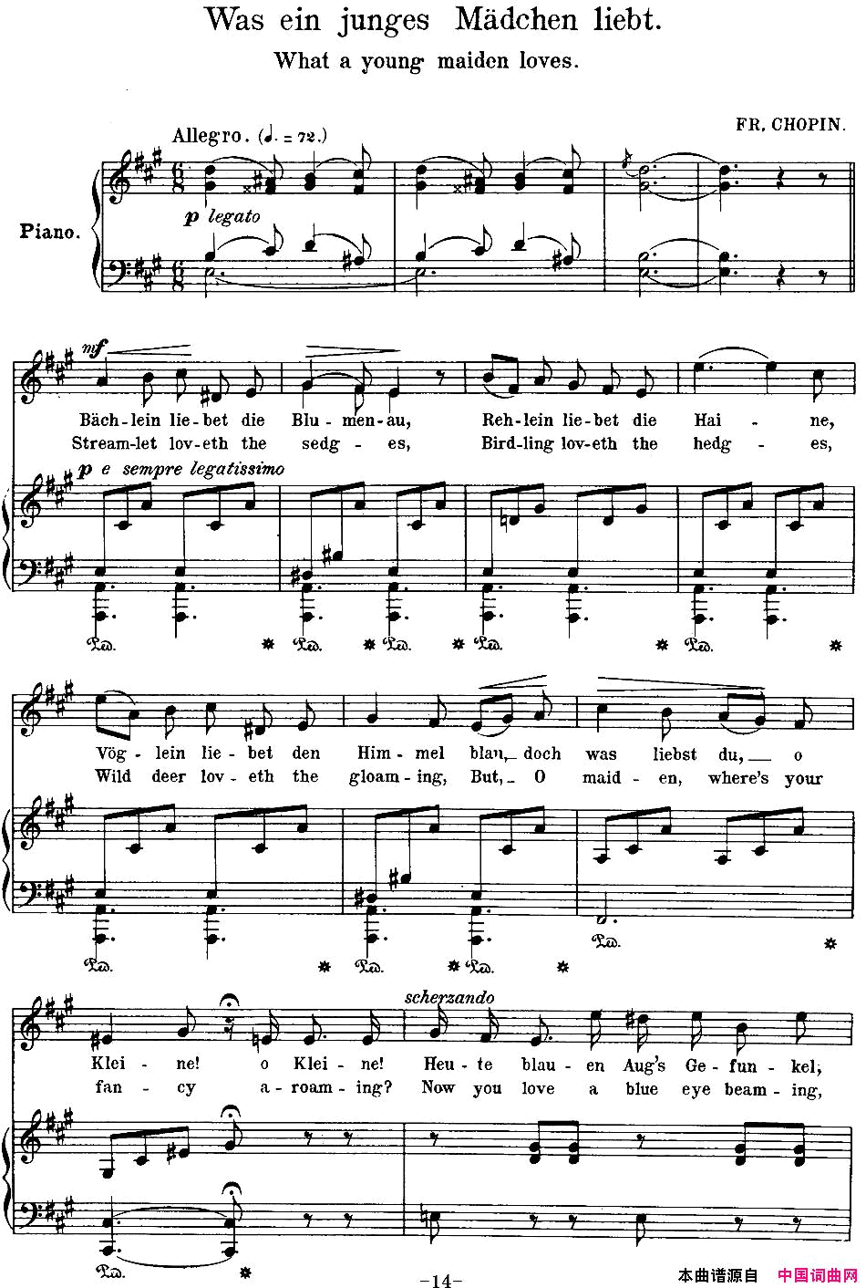 Chopin_17PolishSongsOp.74，No.5WaseinjungesMadchenliebt.Whatayoungmai钢琴伴奏谱Chopin_17_Polish_Songs_Op.7