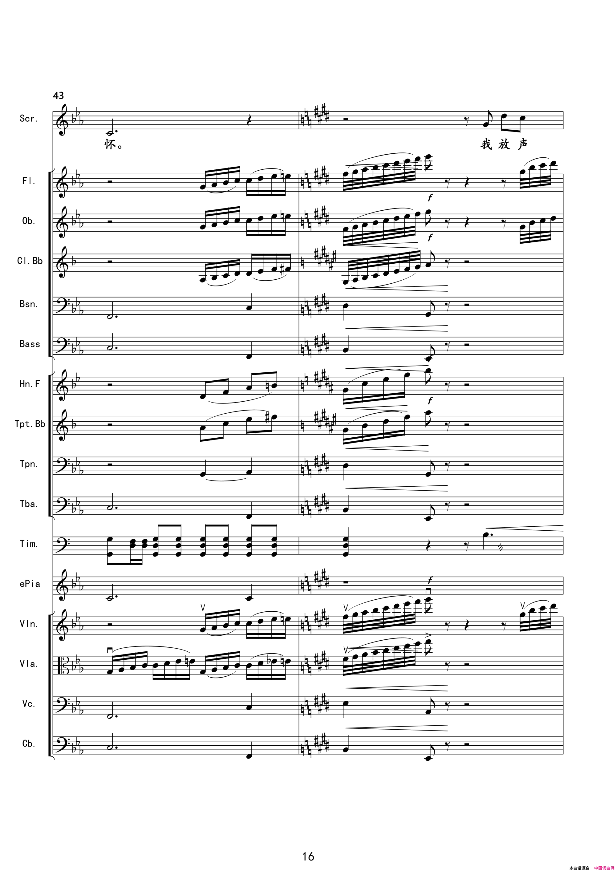 千年之约韩红演唱版伴奏总谱简谱_韩红演唱_陈涛/王备词曲