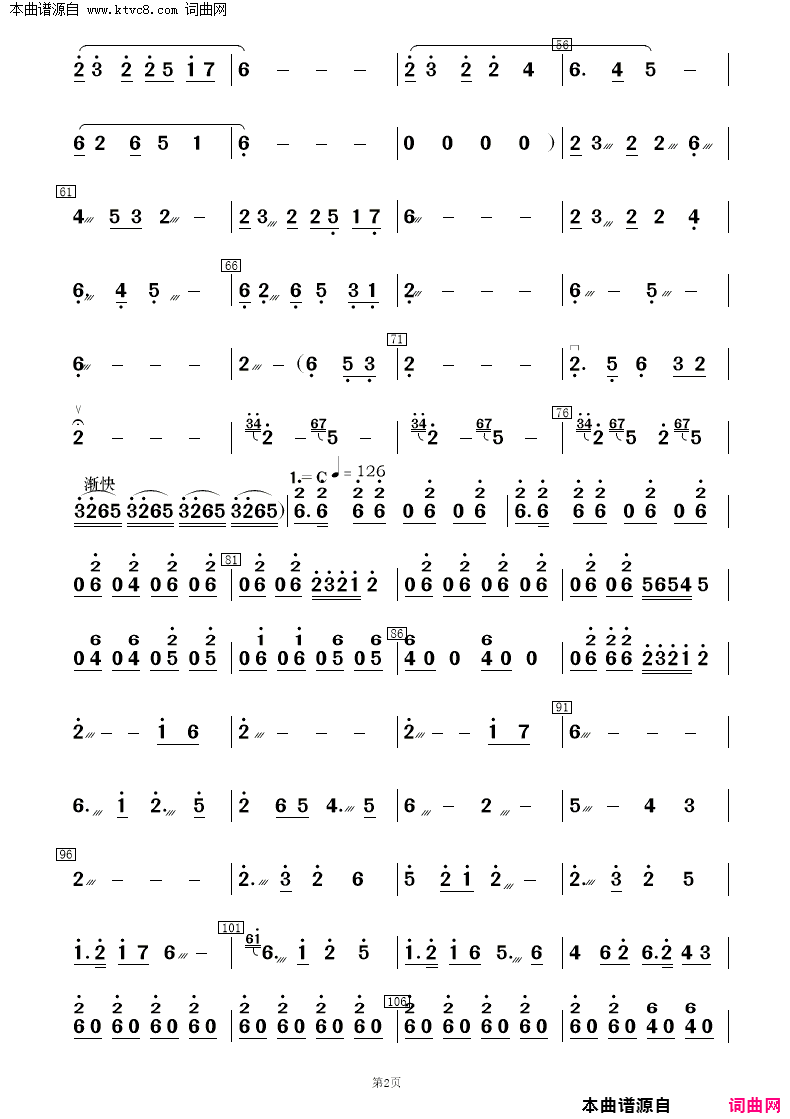 红高梁叙事曲民乐合奏简谱
