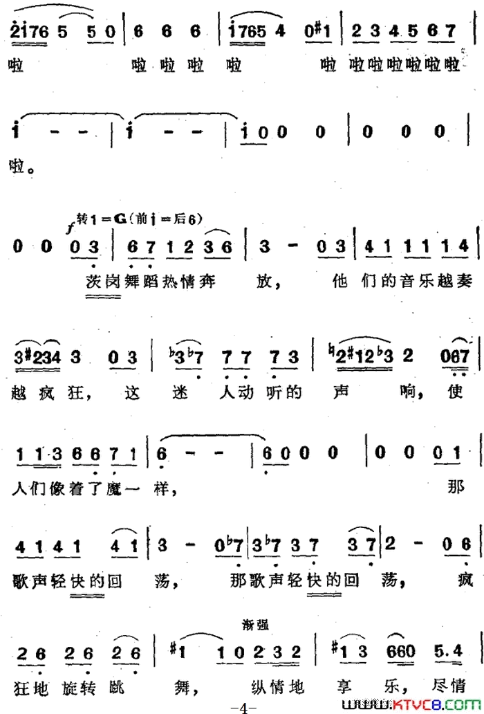 吉卜赛女郎之歌选自歌剧_卡门_第二幕第一场简谱
