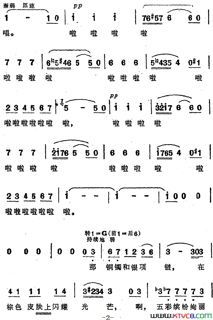 吉卜赛女郎之歌选自歌剧_卡门_第二幕第一场简谱