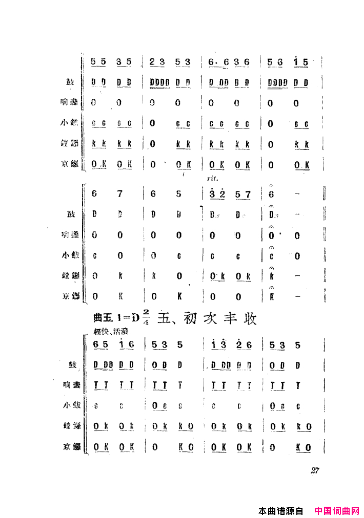 渔民乐舞蹈音乐简谱