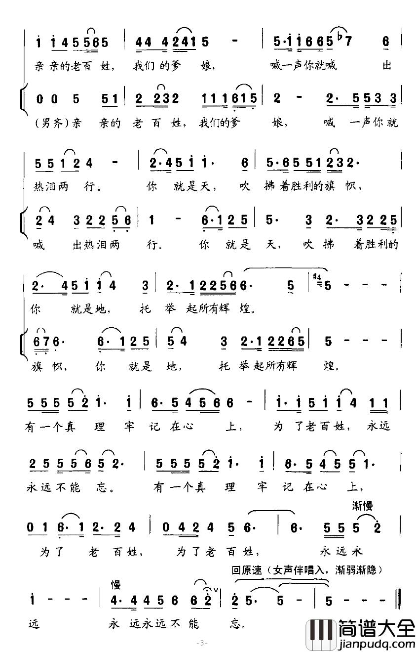 忘不了简谱_陈帆词_白朝辉、李正/倪新曲