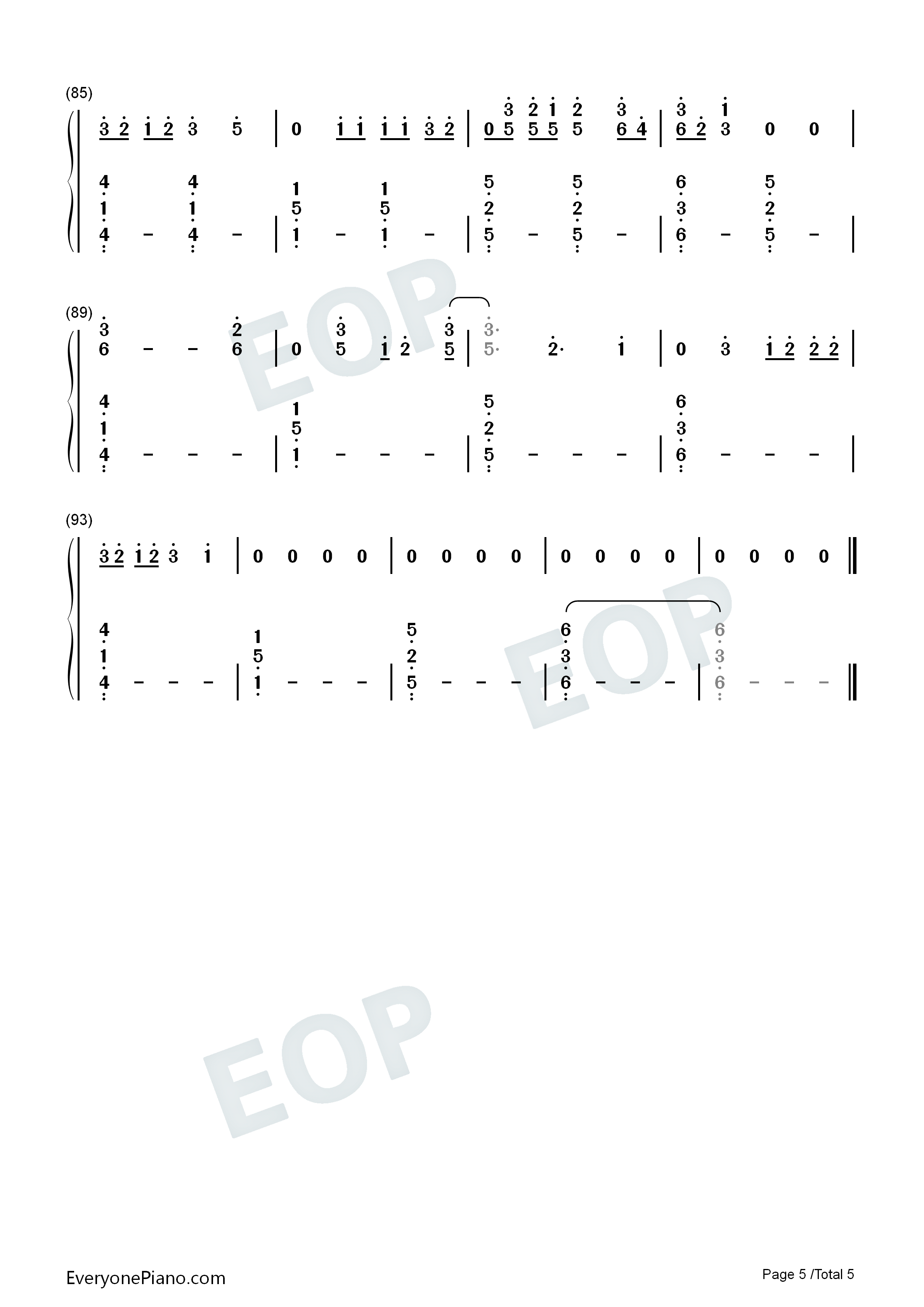 All_Eyes_On_Me钢琴简谱_Bo_Burnham演唱