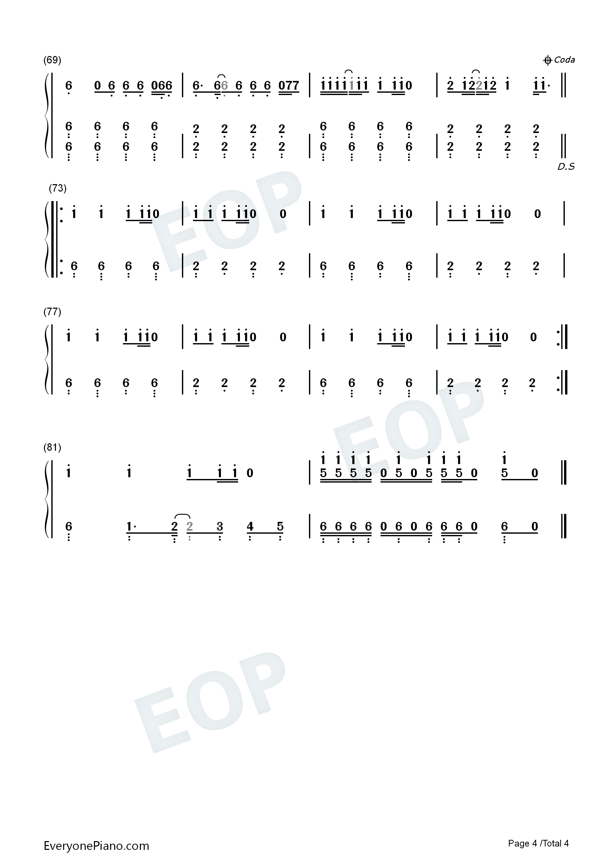 Uptown_Funk钢琴简谱_Mark_Ronson_&_Bruno_Mars演唱