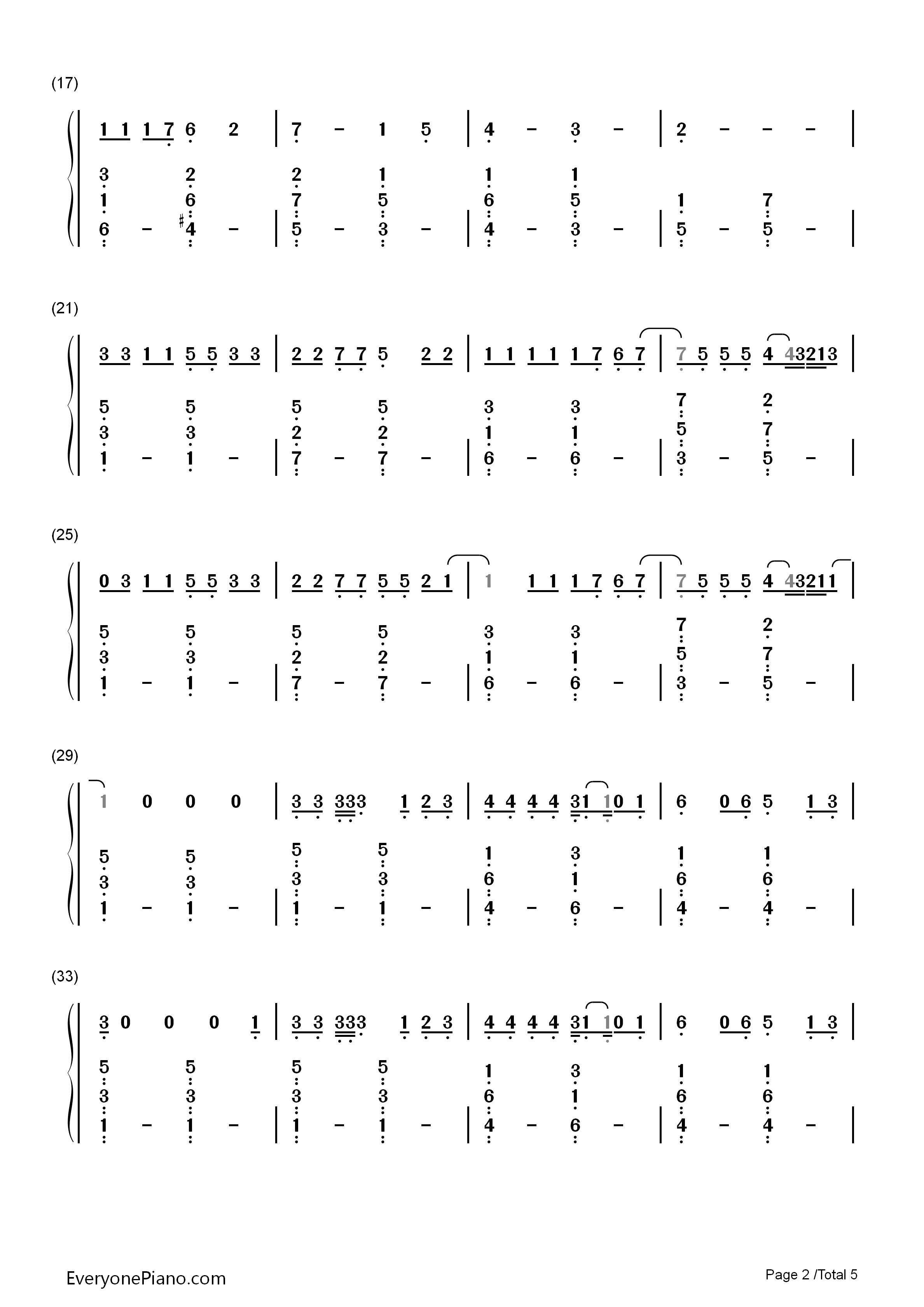 Just_Give_Me_a_Reason钢琴简谱_P!nk演唱