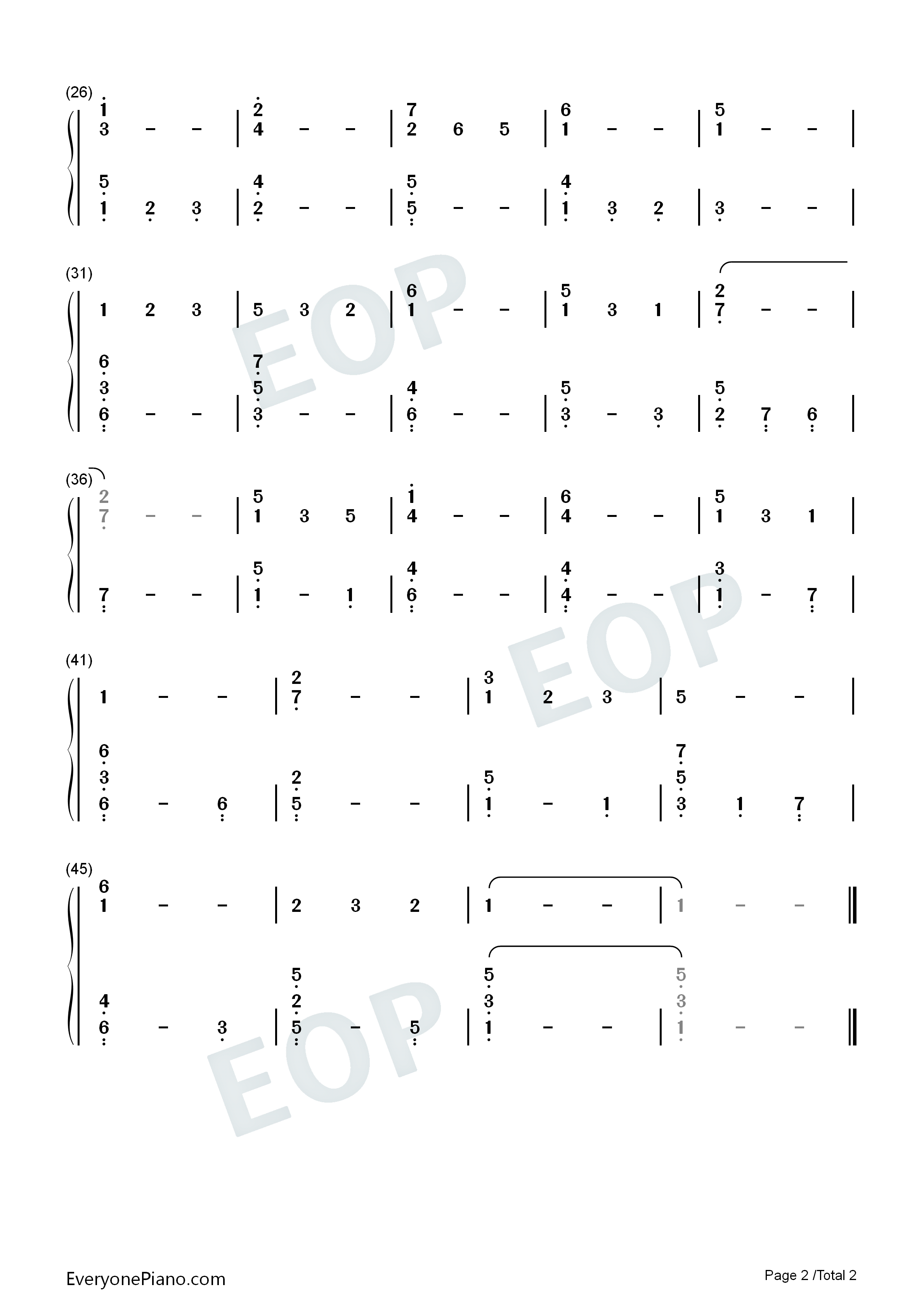 Morning_Has_Broken钢琴简谱_Cat_Stevens演唱
