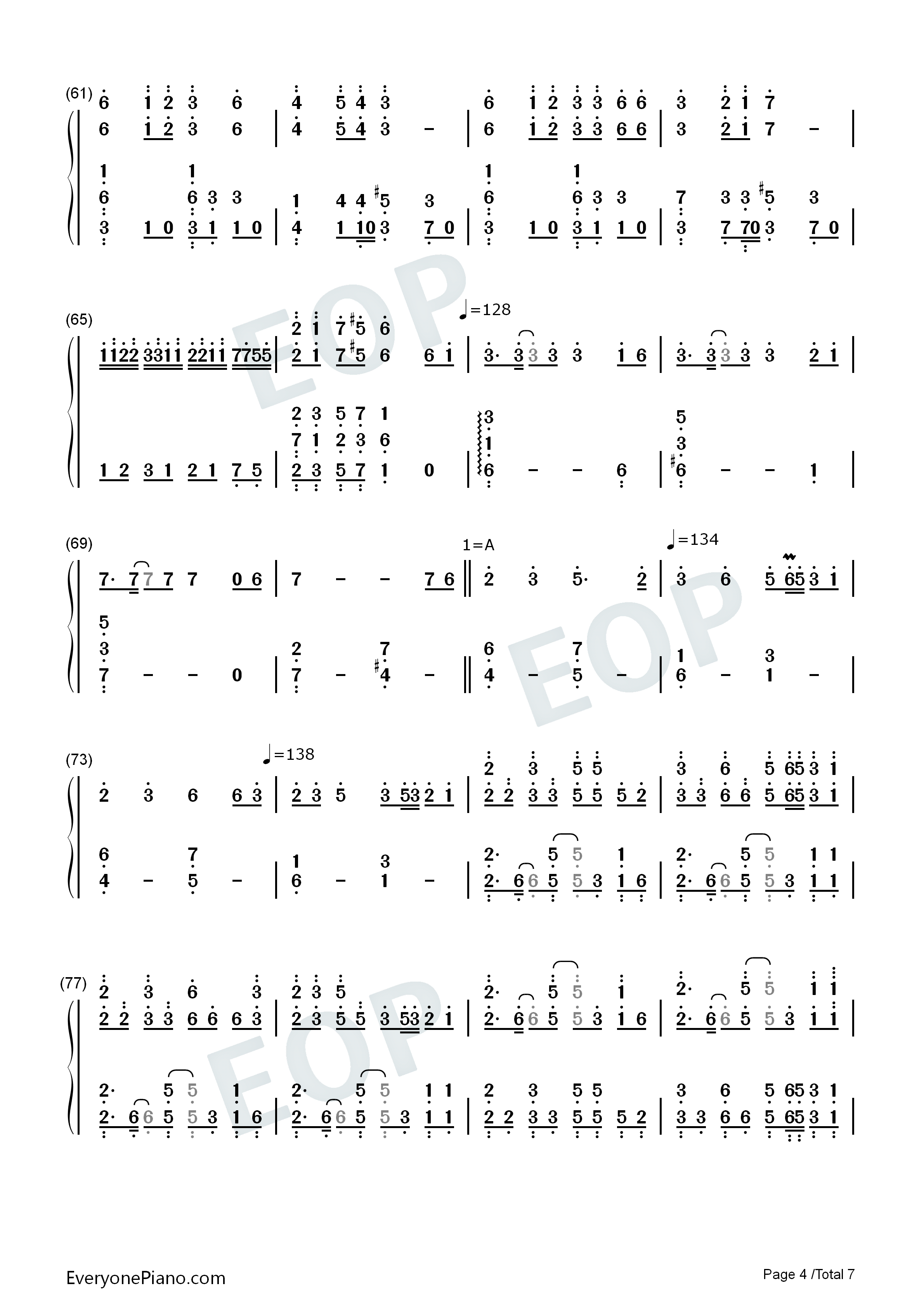 原神曲目串烧钢琴简谱_陈致逸_HOYO_MiX演唱