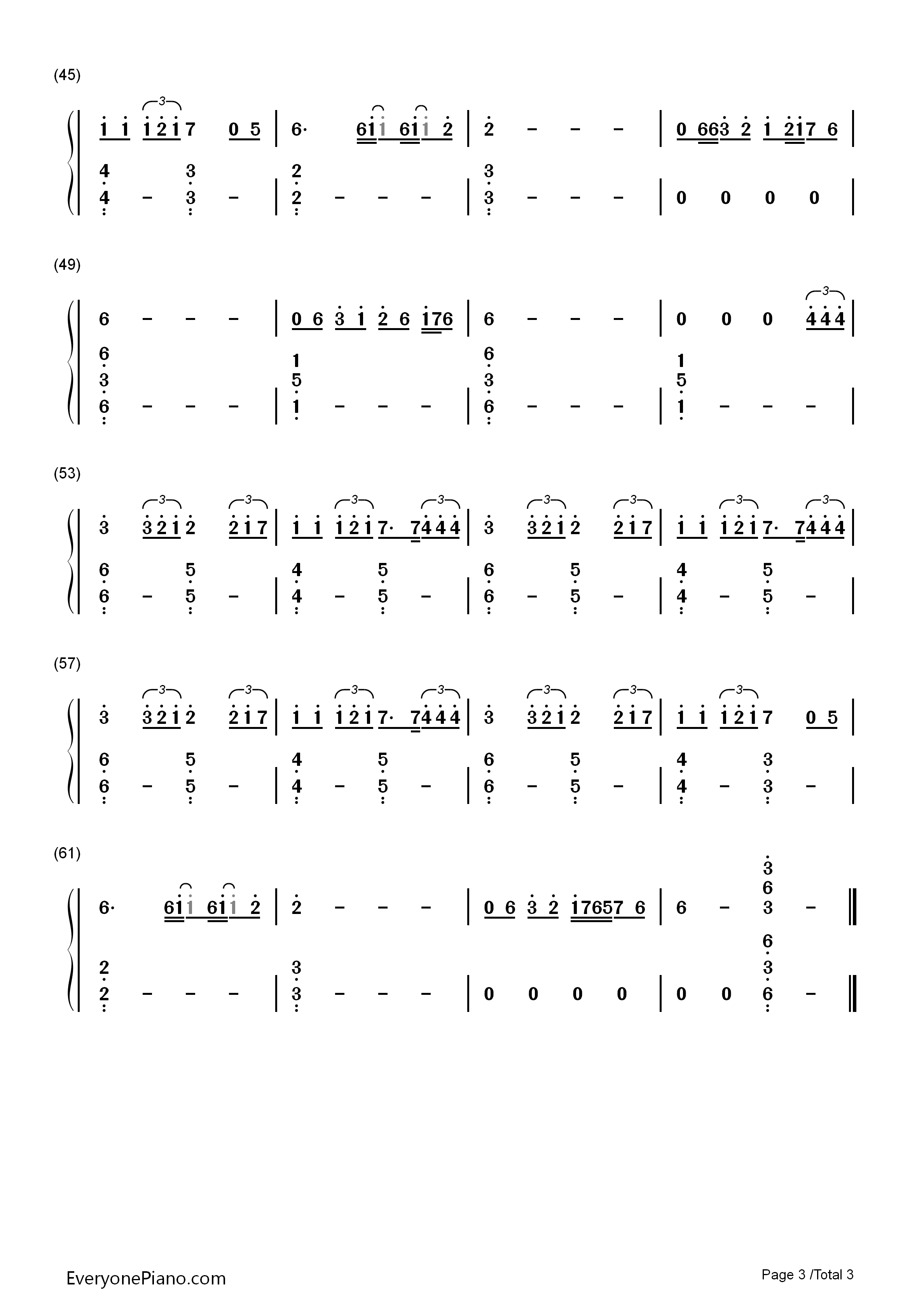 Writing's_on_the_Wall钢琴简谱_Sam_Smith演唱