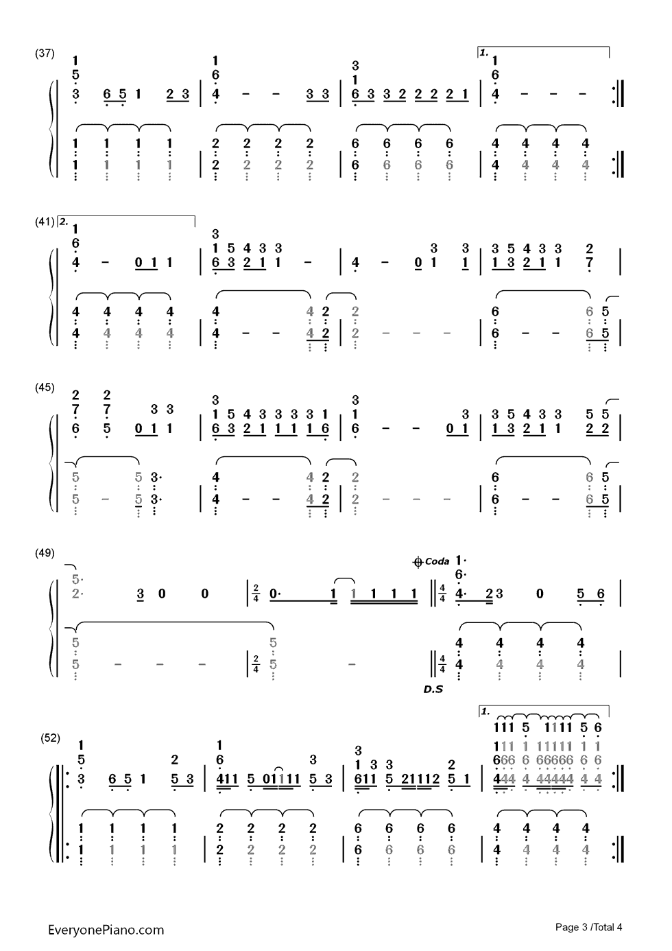 Water_Under_the_Bridge钢琴简谱_Adele演唱