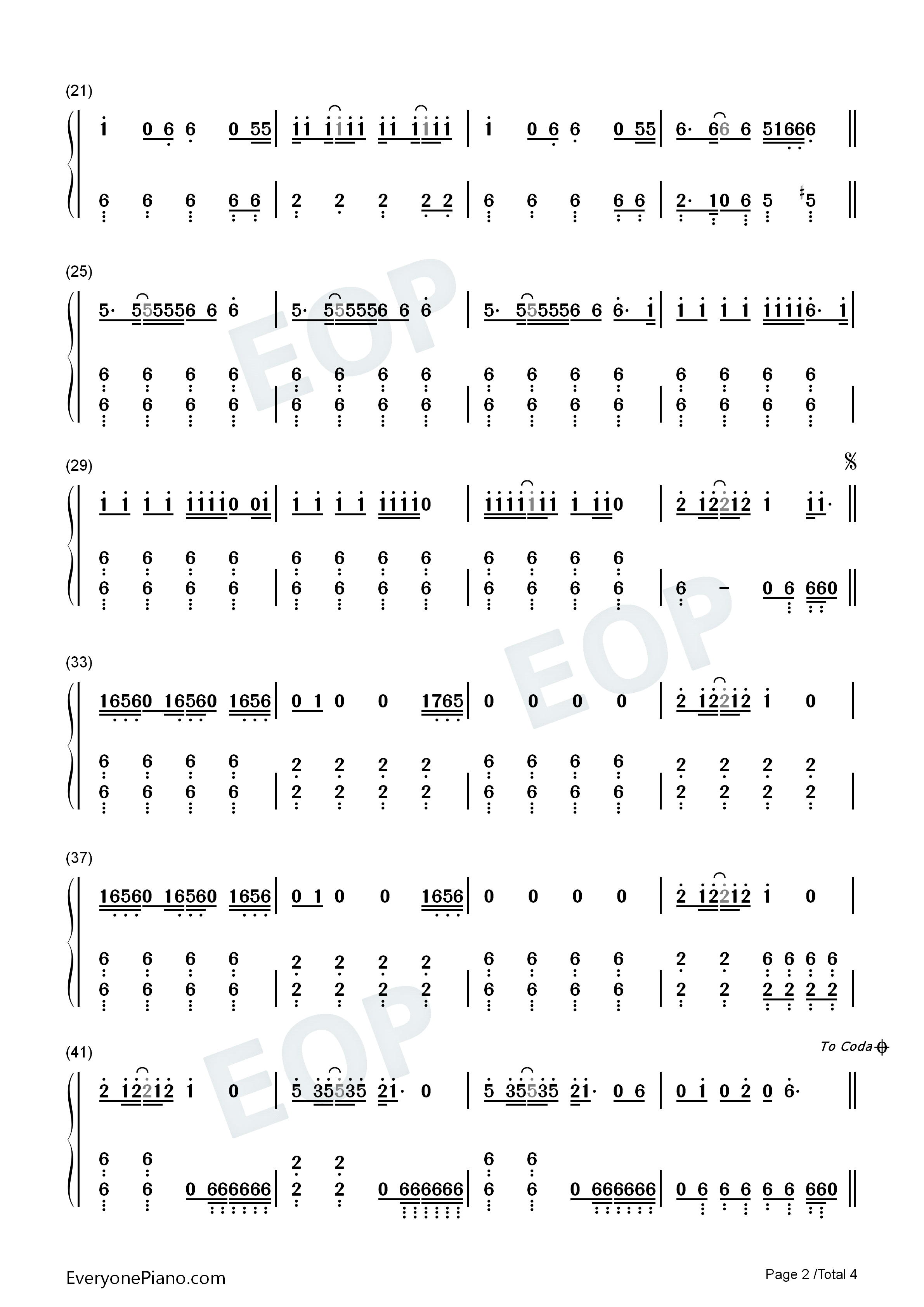 Uptown_Funk钢琴简谱_Mark_Ronson_&_Bruno_Mars演唱