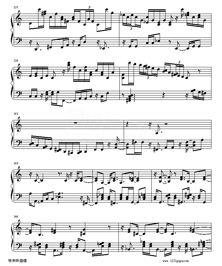 绮想輪旋曲_贝多芬简谱