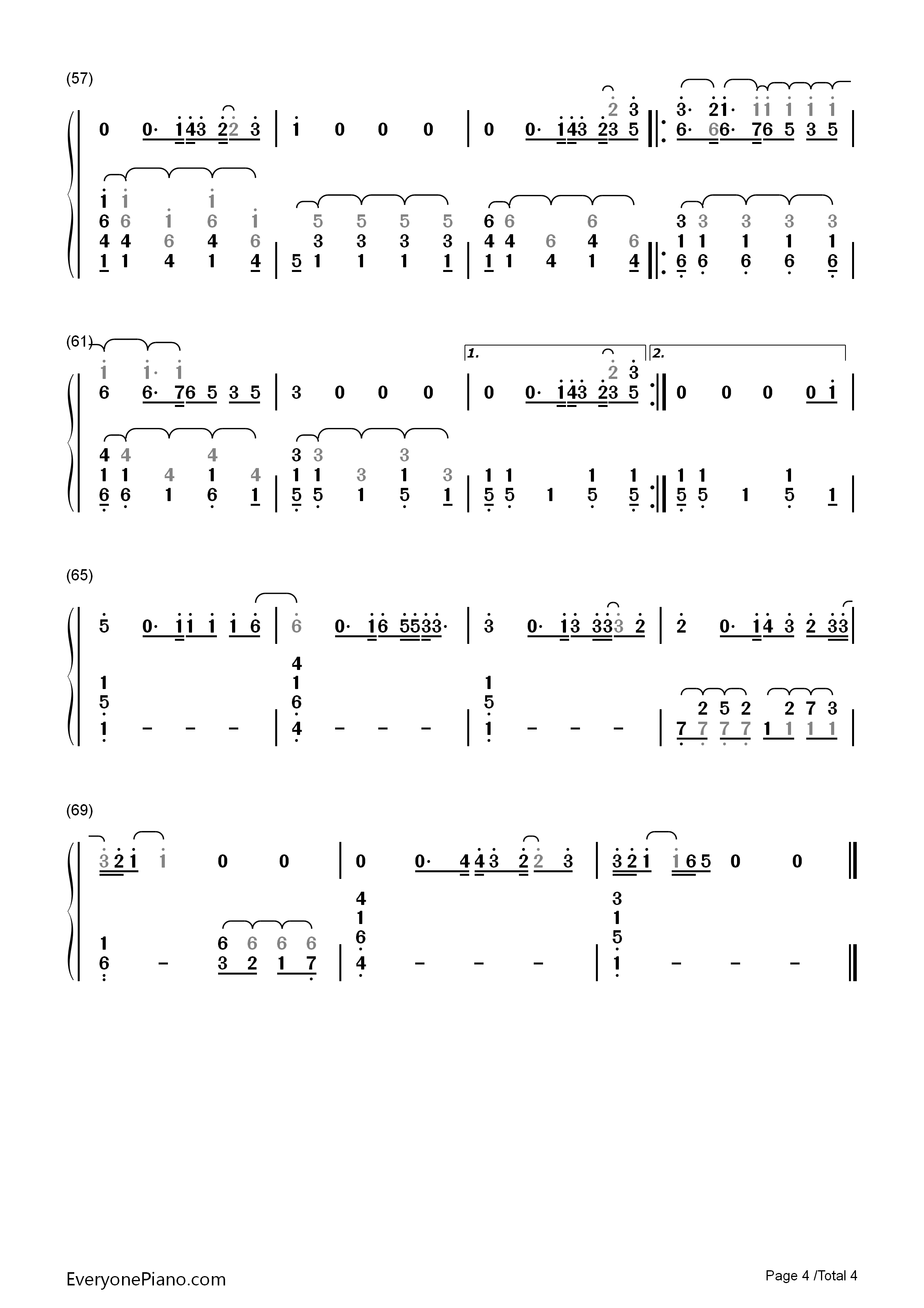 Never_Be_Alone钢琴简谱_Shawn_Mendes演唱