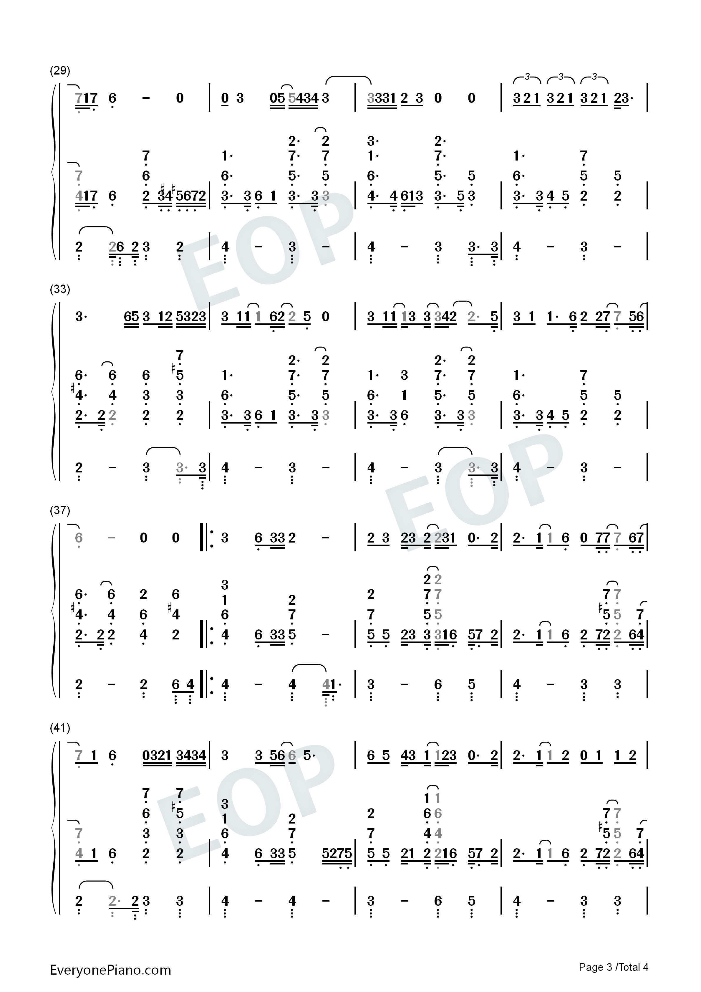 I_Still_Believe钢琴简谱_Mariah_Carey_玛丽亚·凯莉演唱