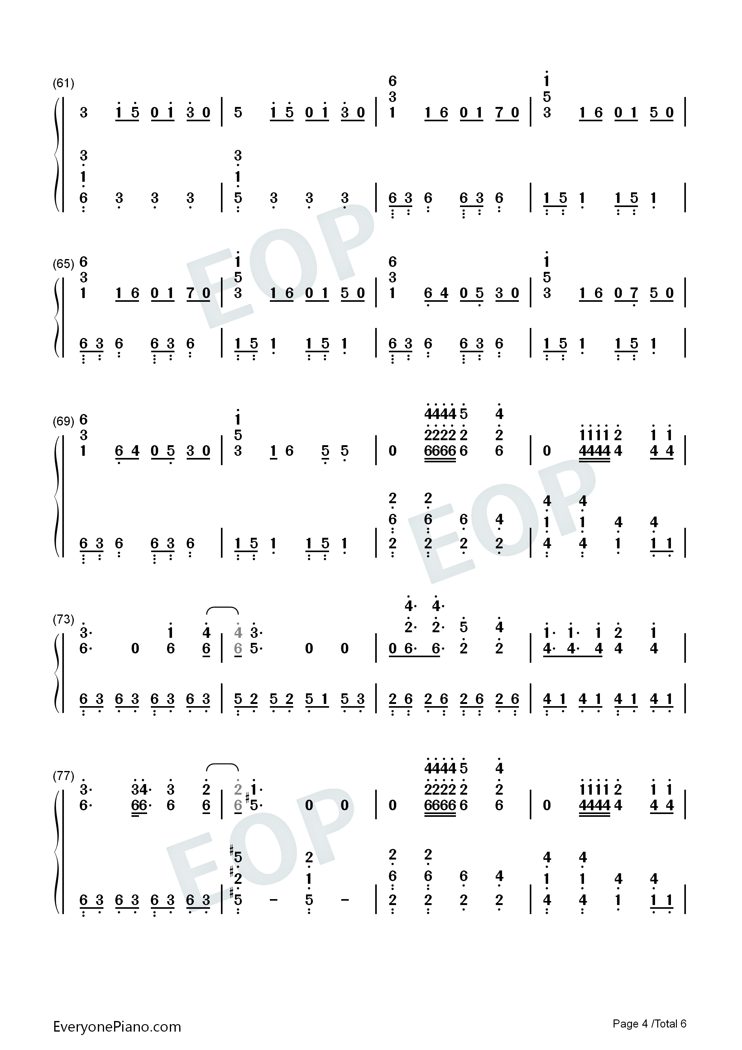 Enjoy_the_Silence钢琴简谱_Depeche_Mode演唱