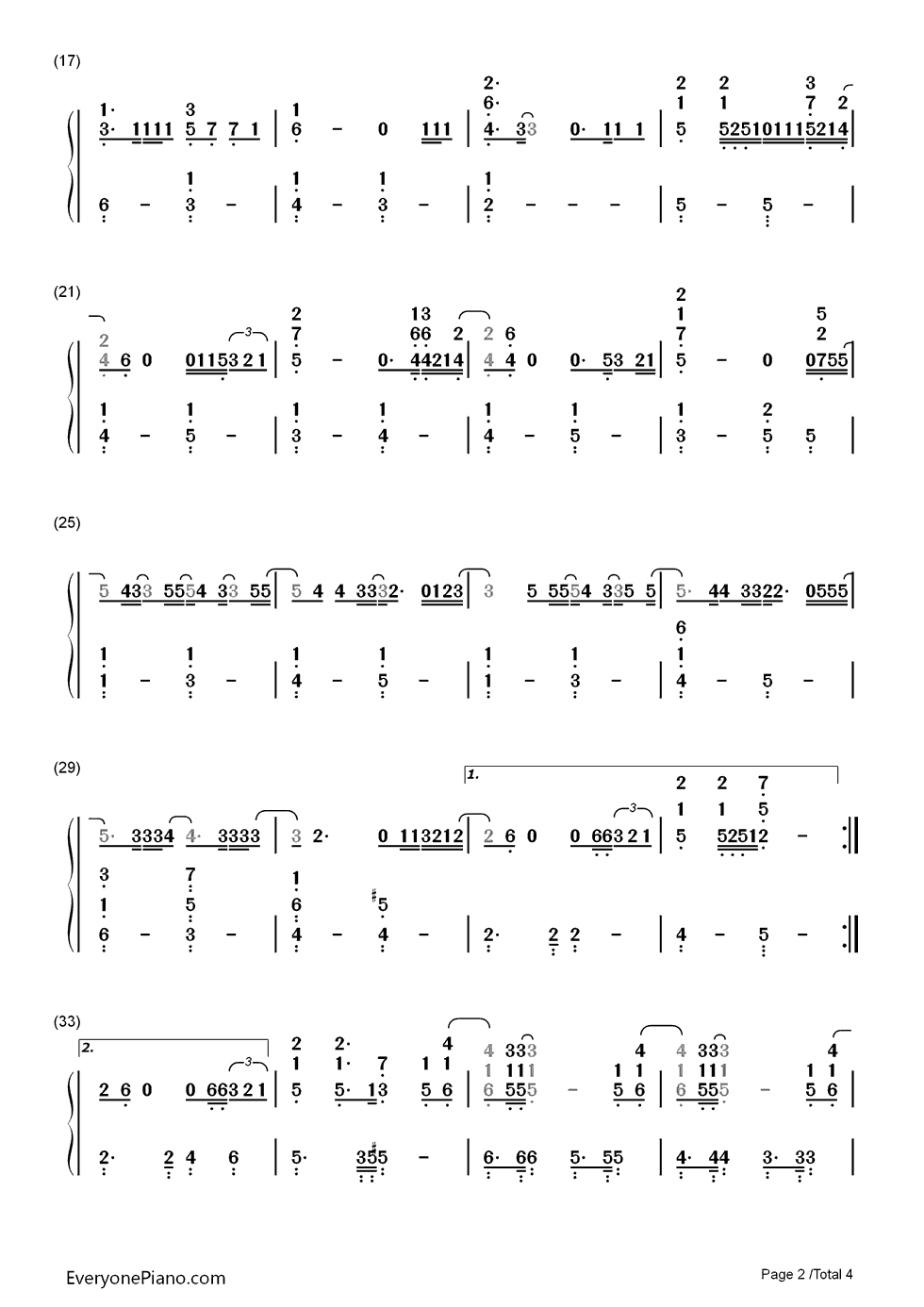 When_We_Were_Young钢琴简谱_Adele演唱