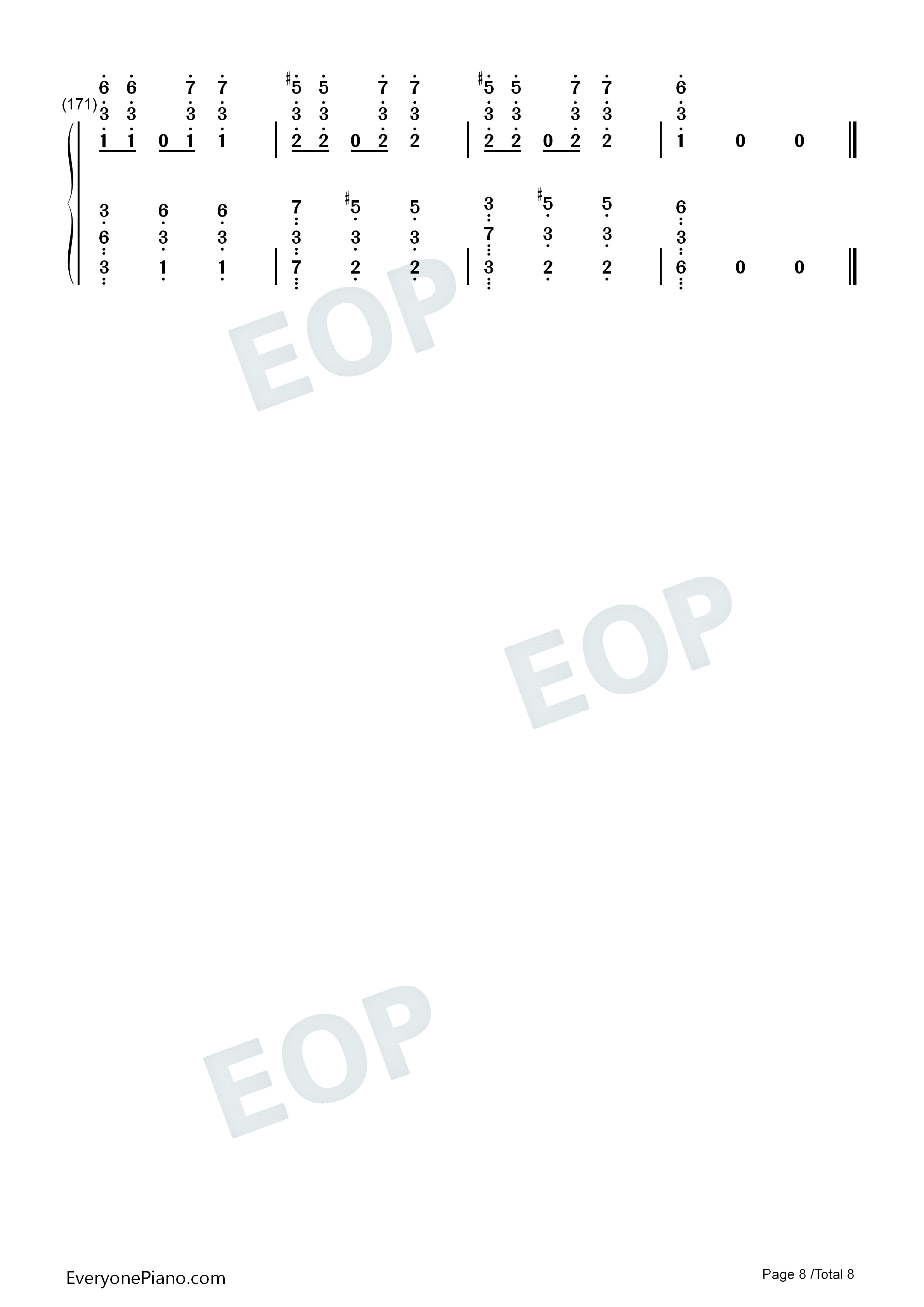 La_Foule钢琴简谱_Edith_Piaf演唱