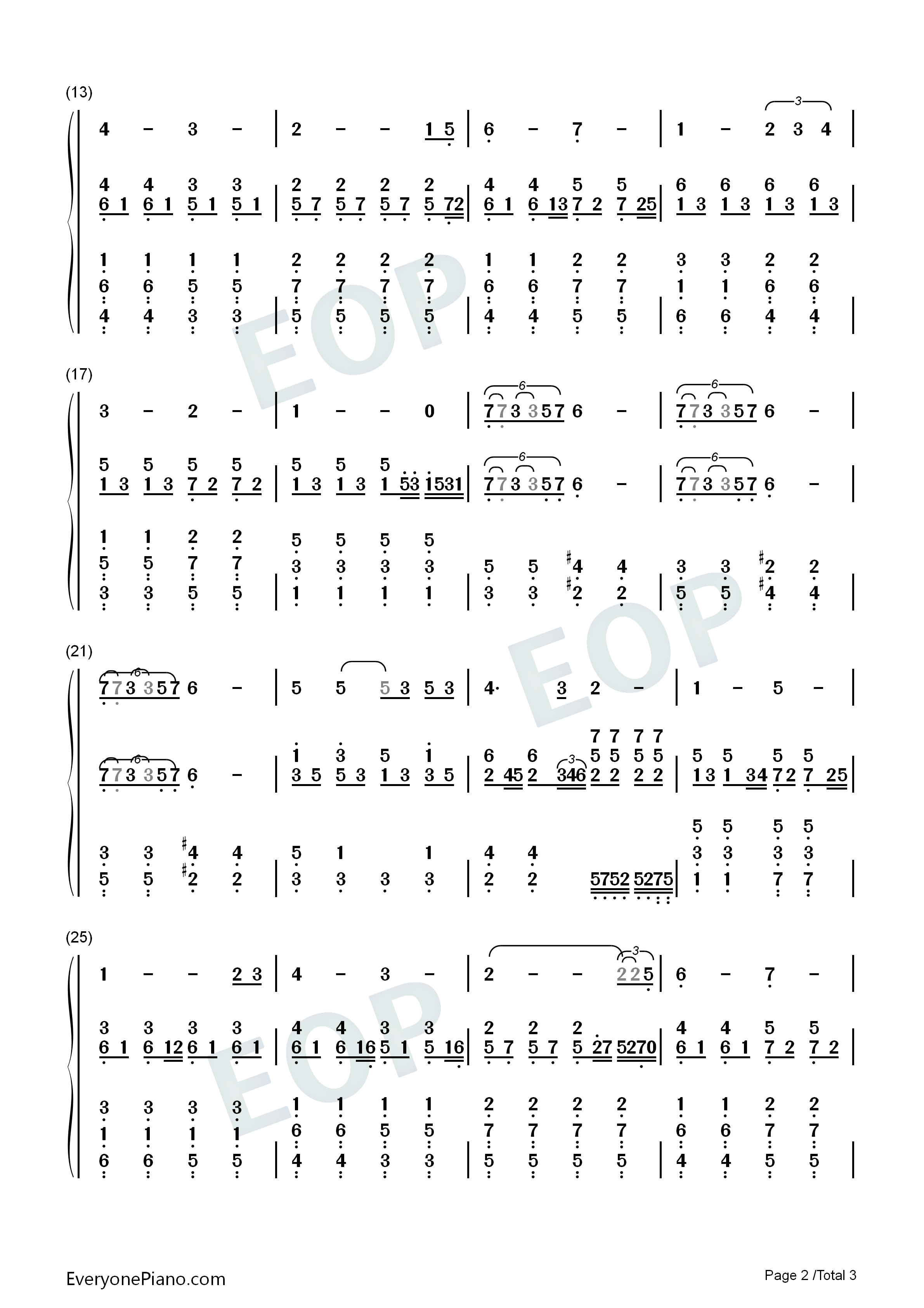 Cant_Help_Falling_in_Love钢琴简谱_Elvis_Presley演唱