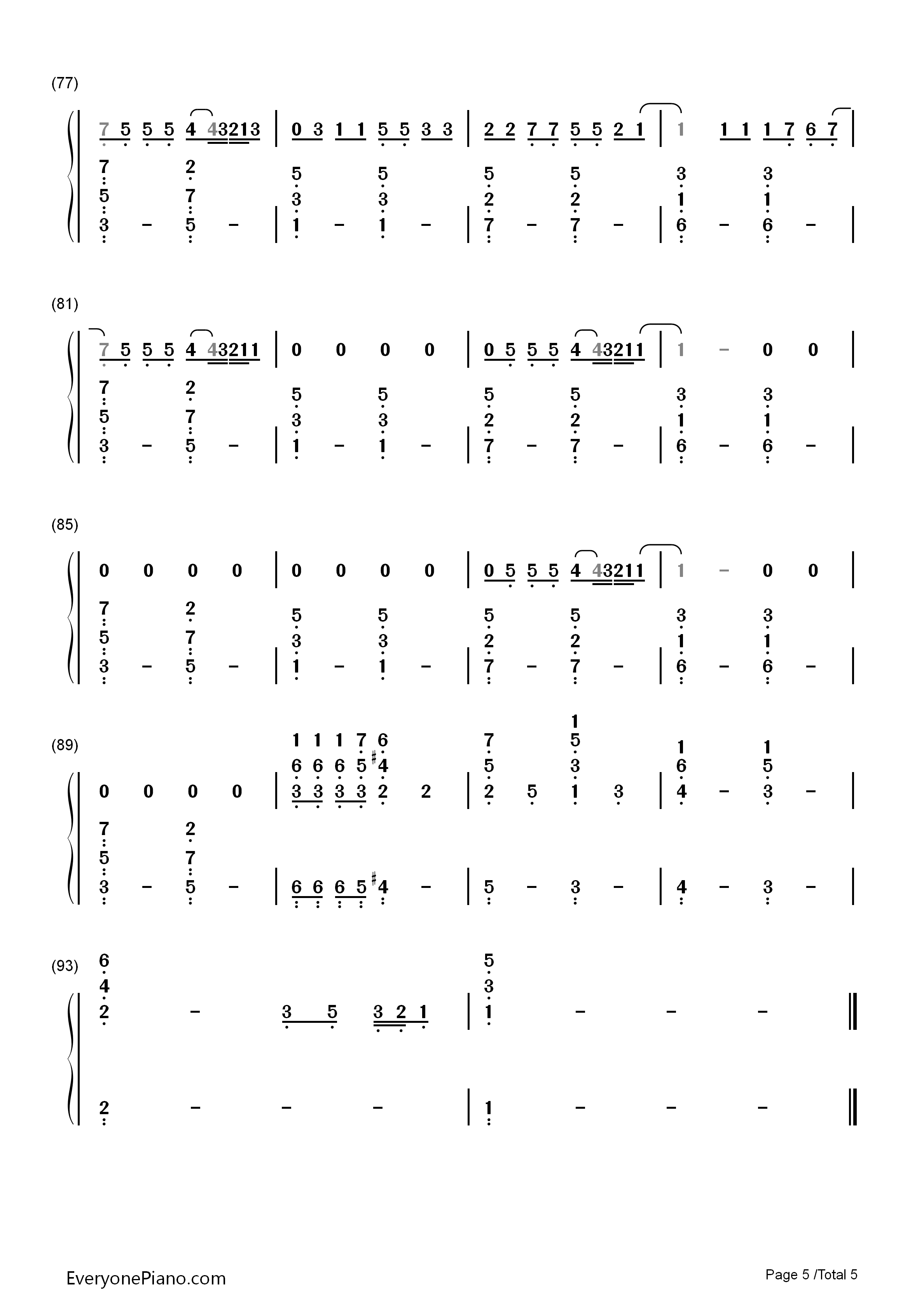 Just_Give_Me_a_Reason钢琴简谱_P!nk演唱