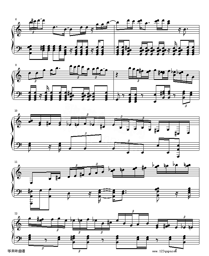 绮想輪旋曲_贝多芬简谱