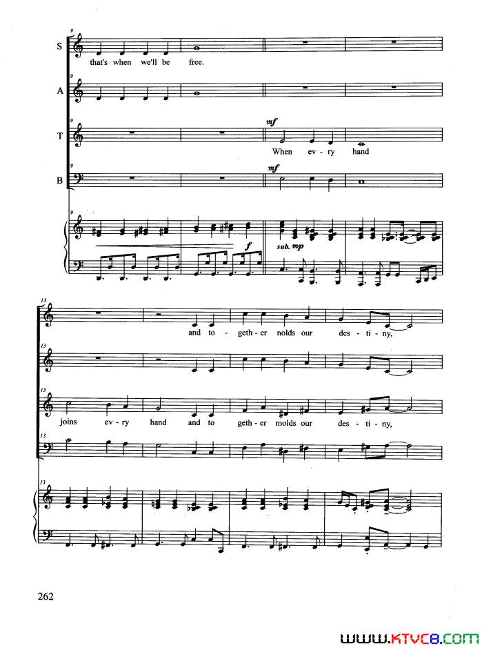 HymnToFreedom合唱正谱Hymn_To_Freedom合唱_正谱简谱