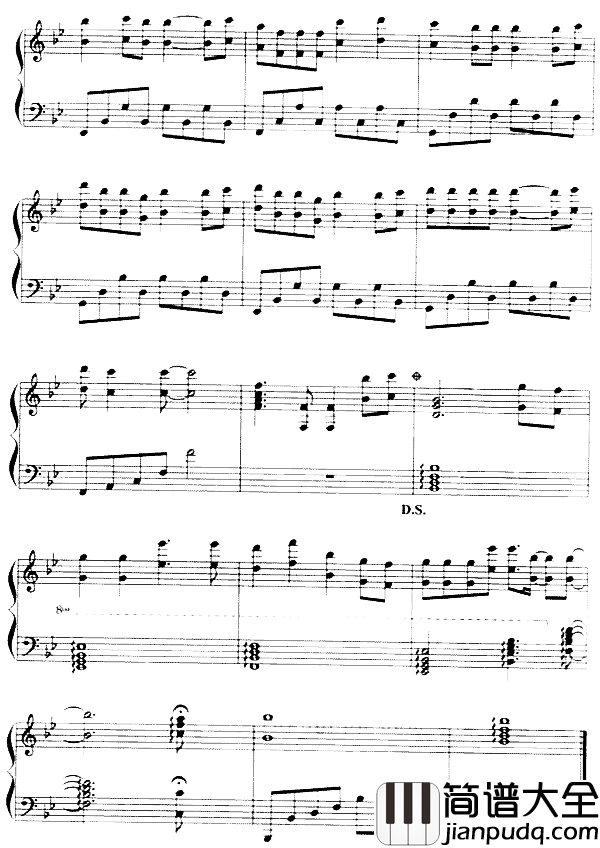 痴心绝对_爱上痞子男_片头曲简谱