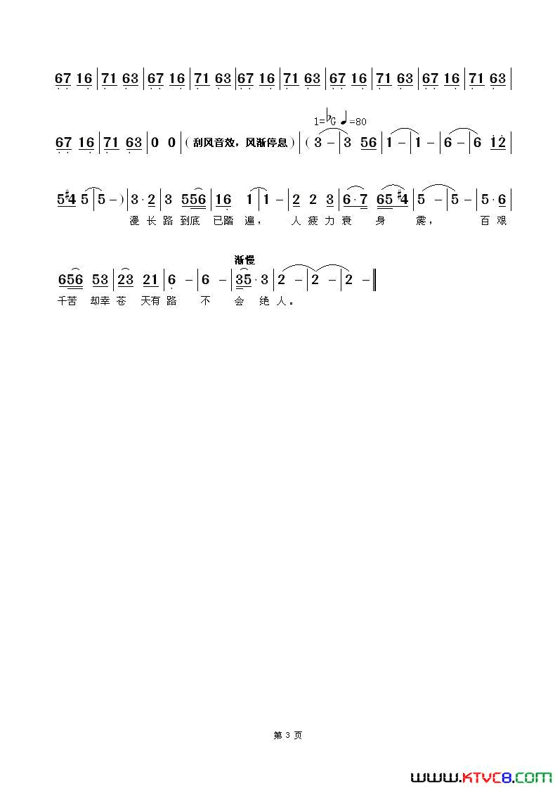 赶路忙粤语歌舞剧_柳毅传书_插曲简谱_罗文演唱_黄霑/顾嘉辉词曲