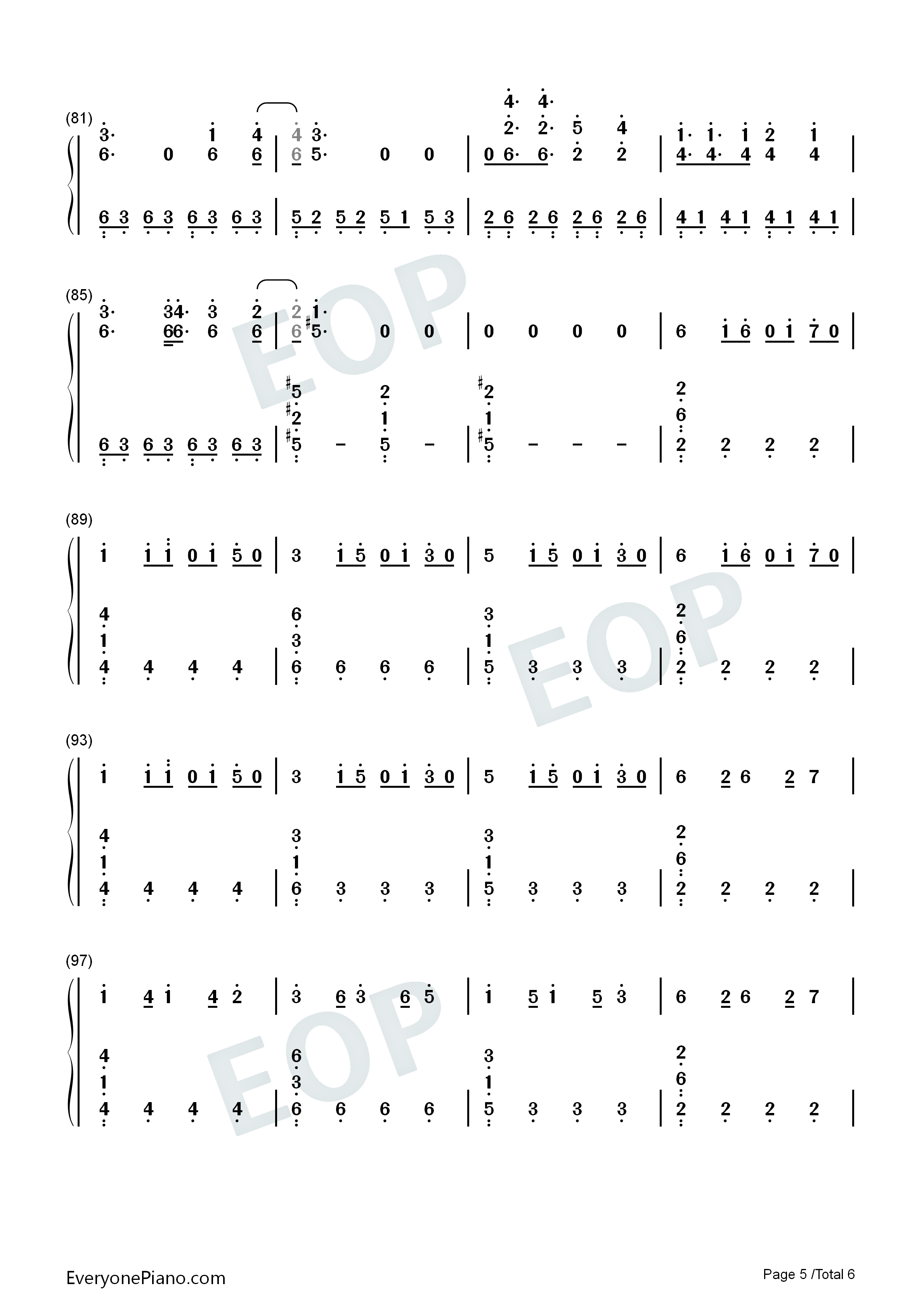 Enjoy_the_Silence钢琴简谱_Depeche_Mode演唱
